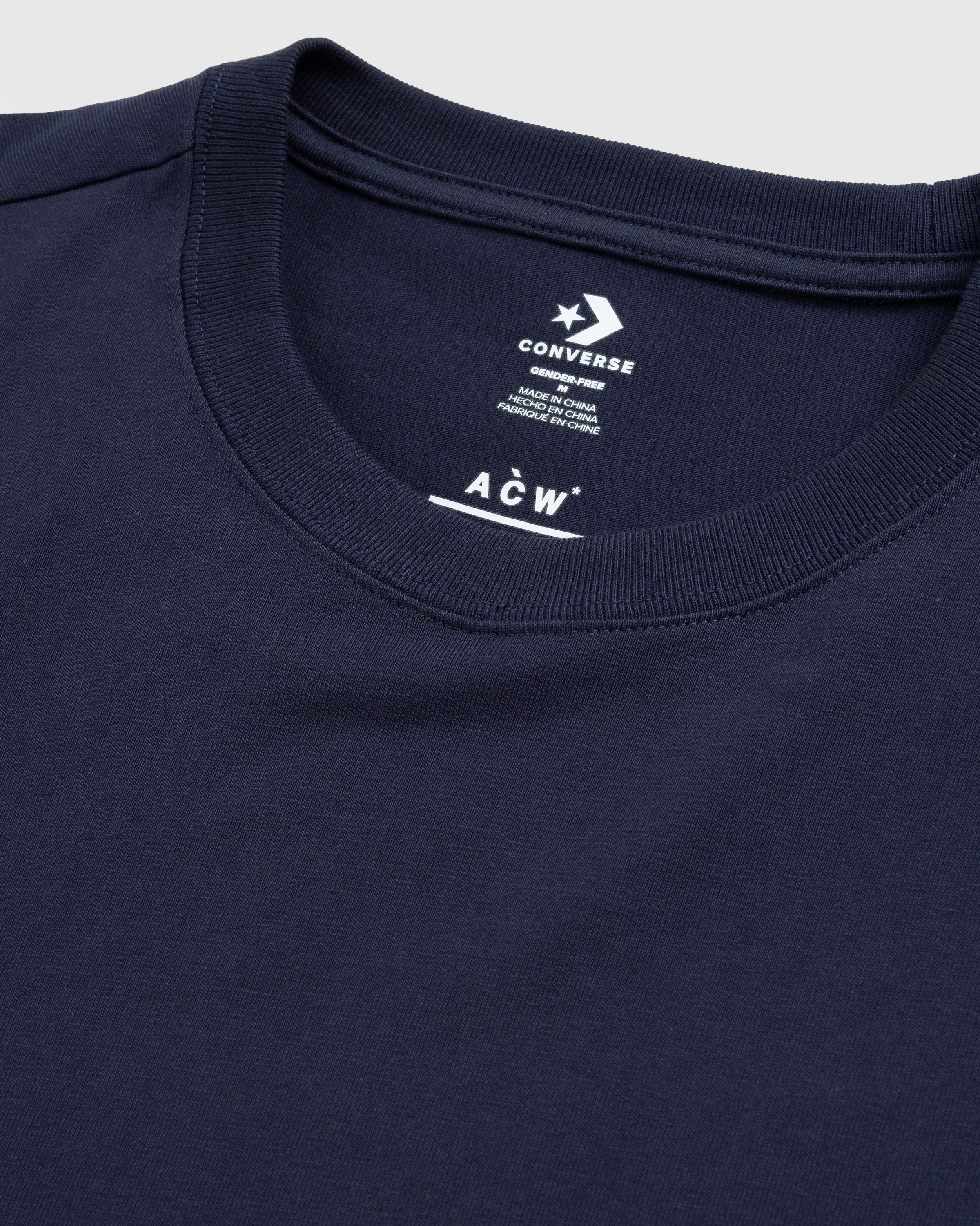 Converse x A-Cold-Wall* - Reflective T-Shirt Navy - Clothing - Blue - Image 5