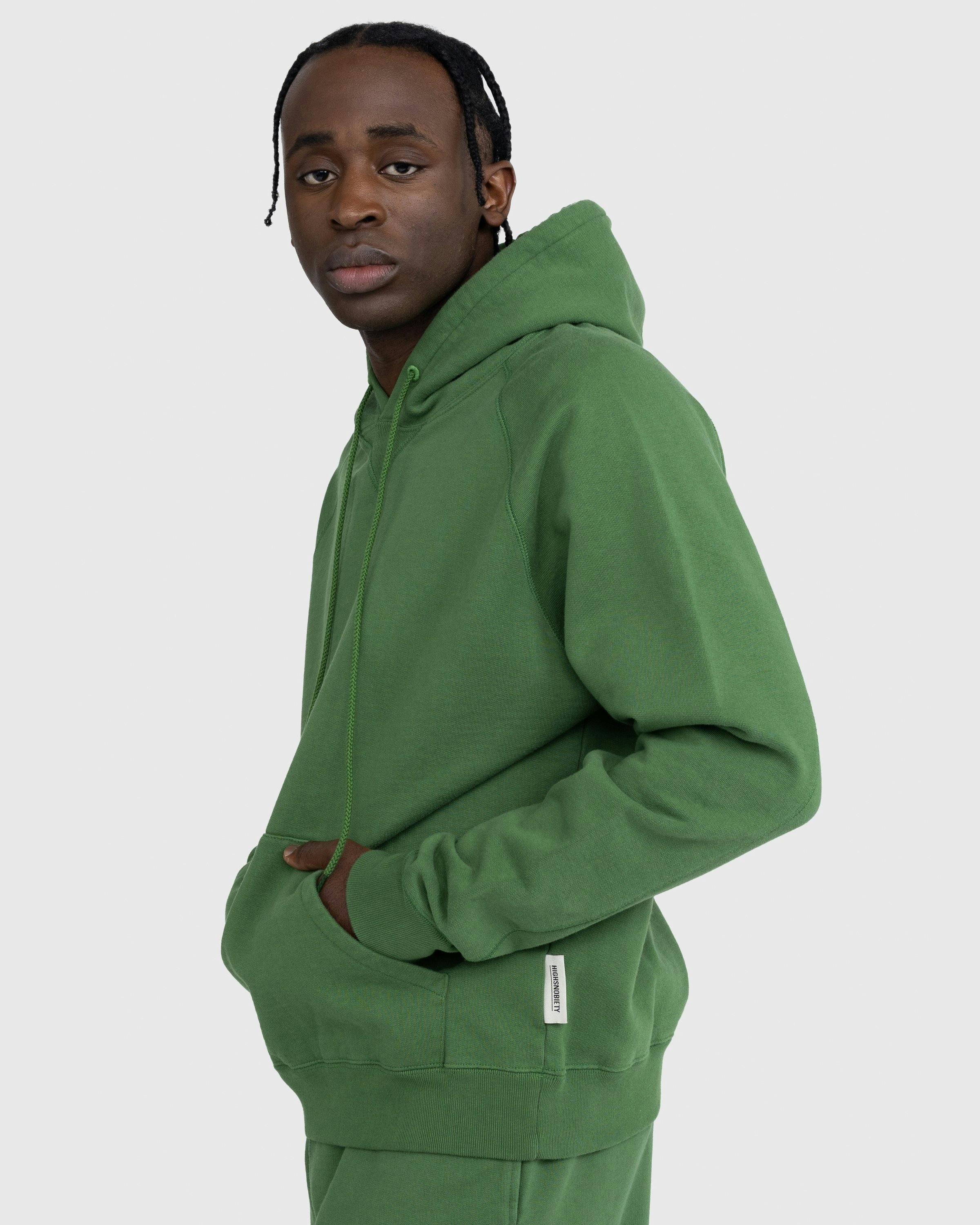 Highsnobiety - Heavy Fleece Hoodie Dark Green - Clothing - Green - Image 5