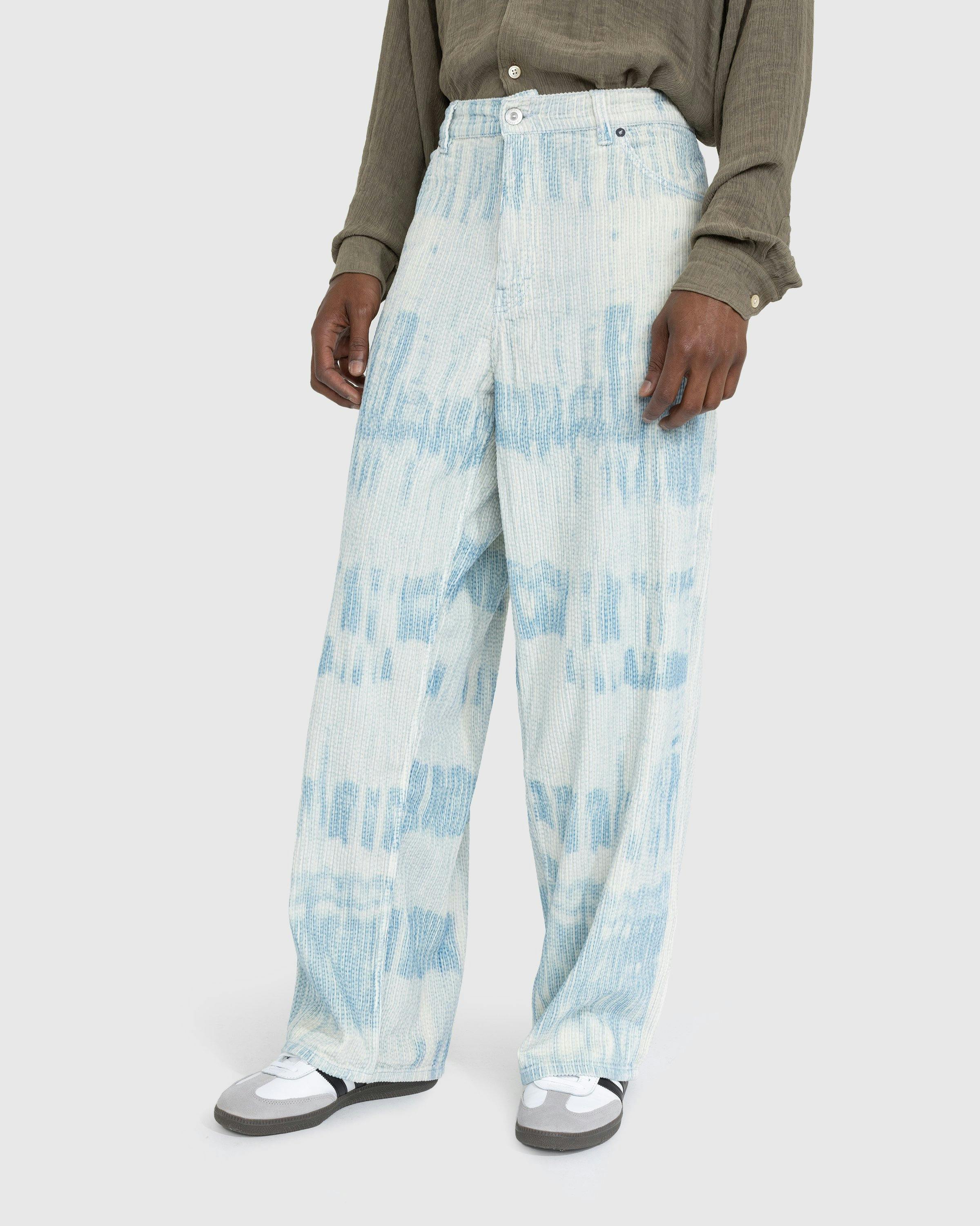 Our Legacy - Vast Cut Pants Blue Brush Stoke Print - Clothing - Blue - Image 2