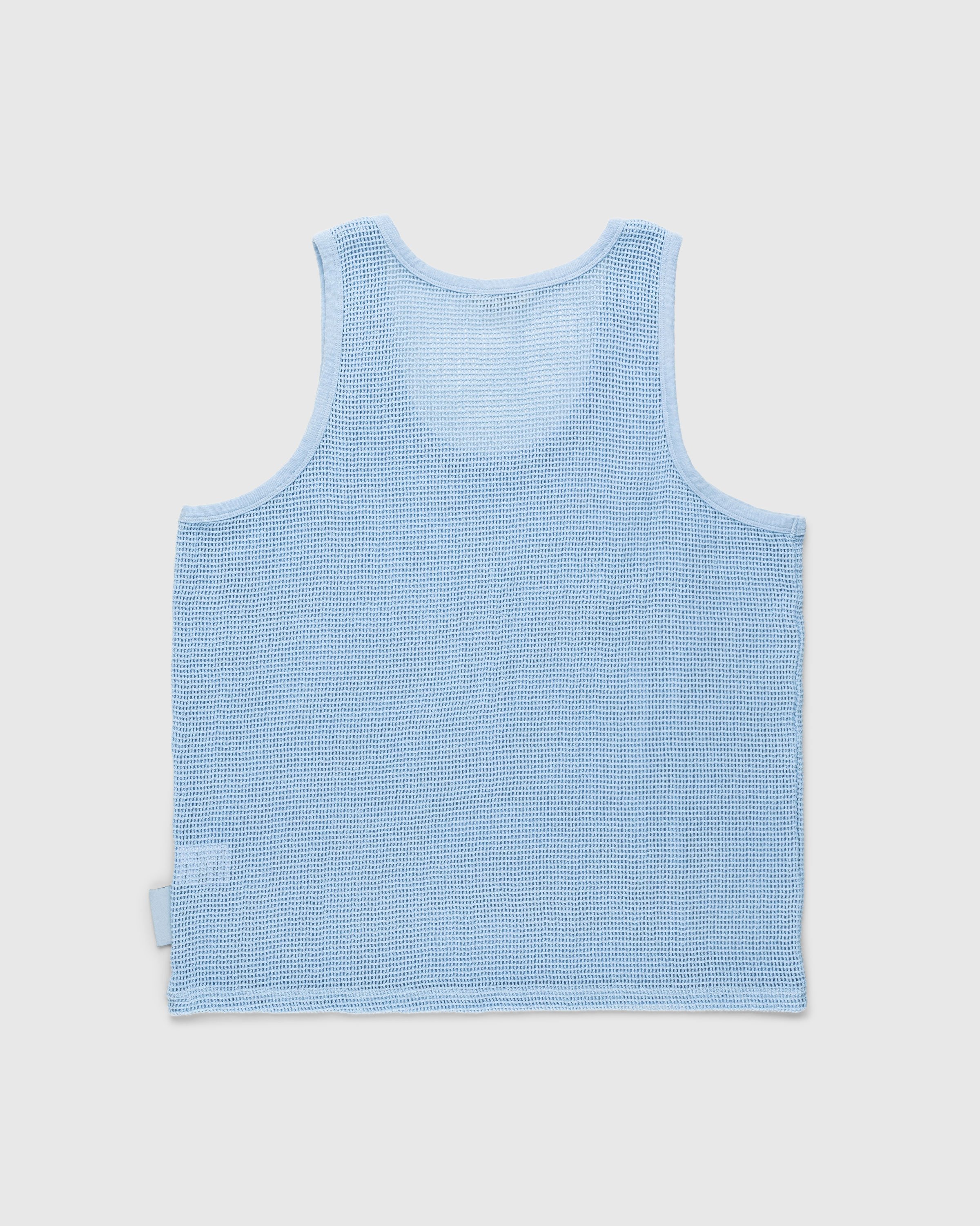 Highsnobiety - Cotton Mesh Knit Tank Top Blue - Clothing - Blue - Image 2