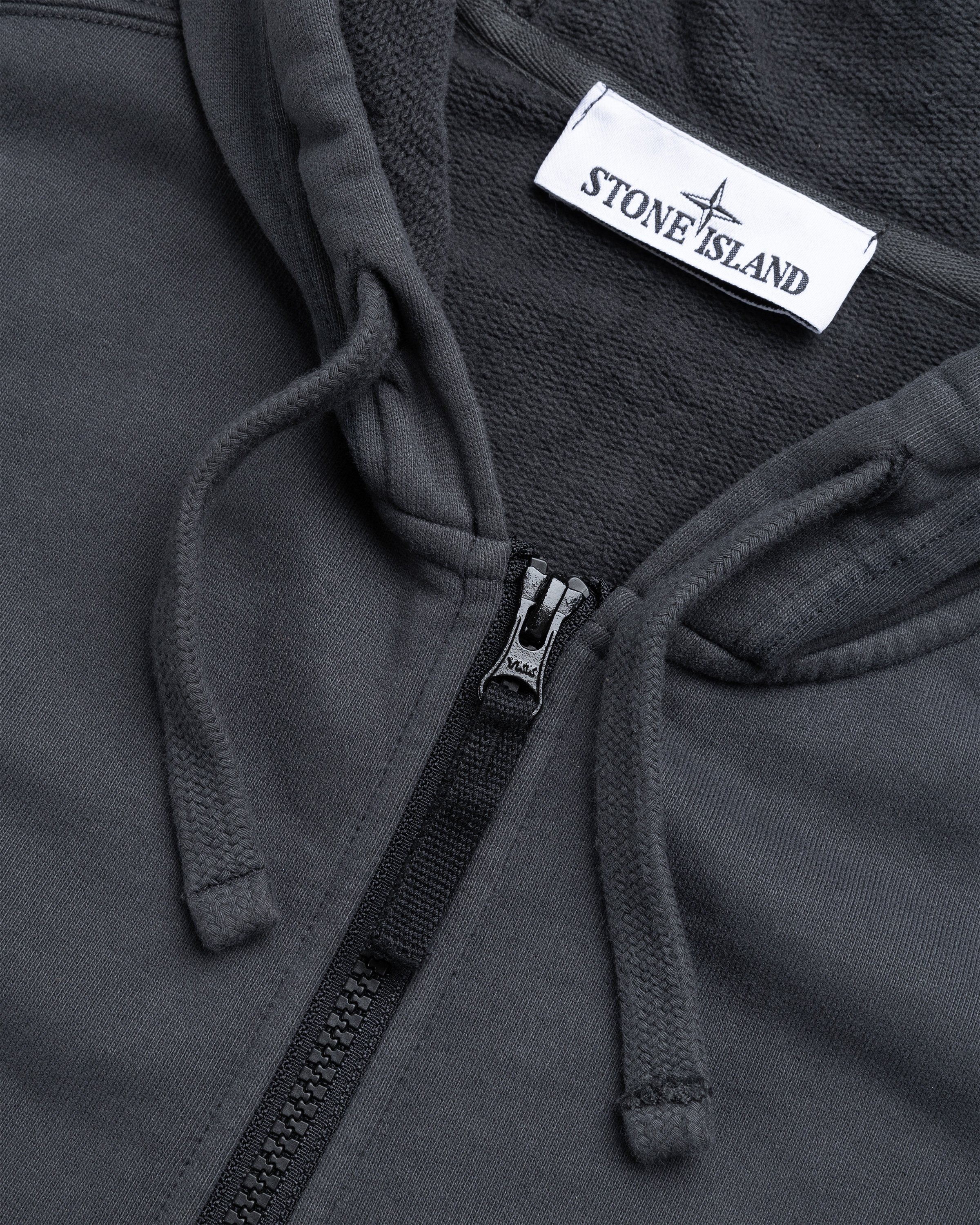 Stone Island - Logo Patch Hooded Jacket Lead Grey - Clothing - Grey - Image 5