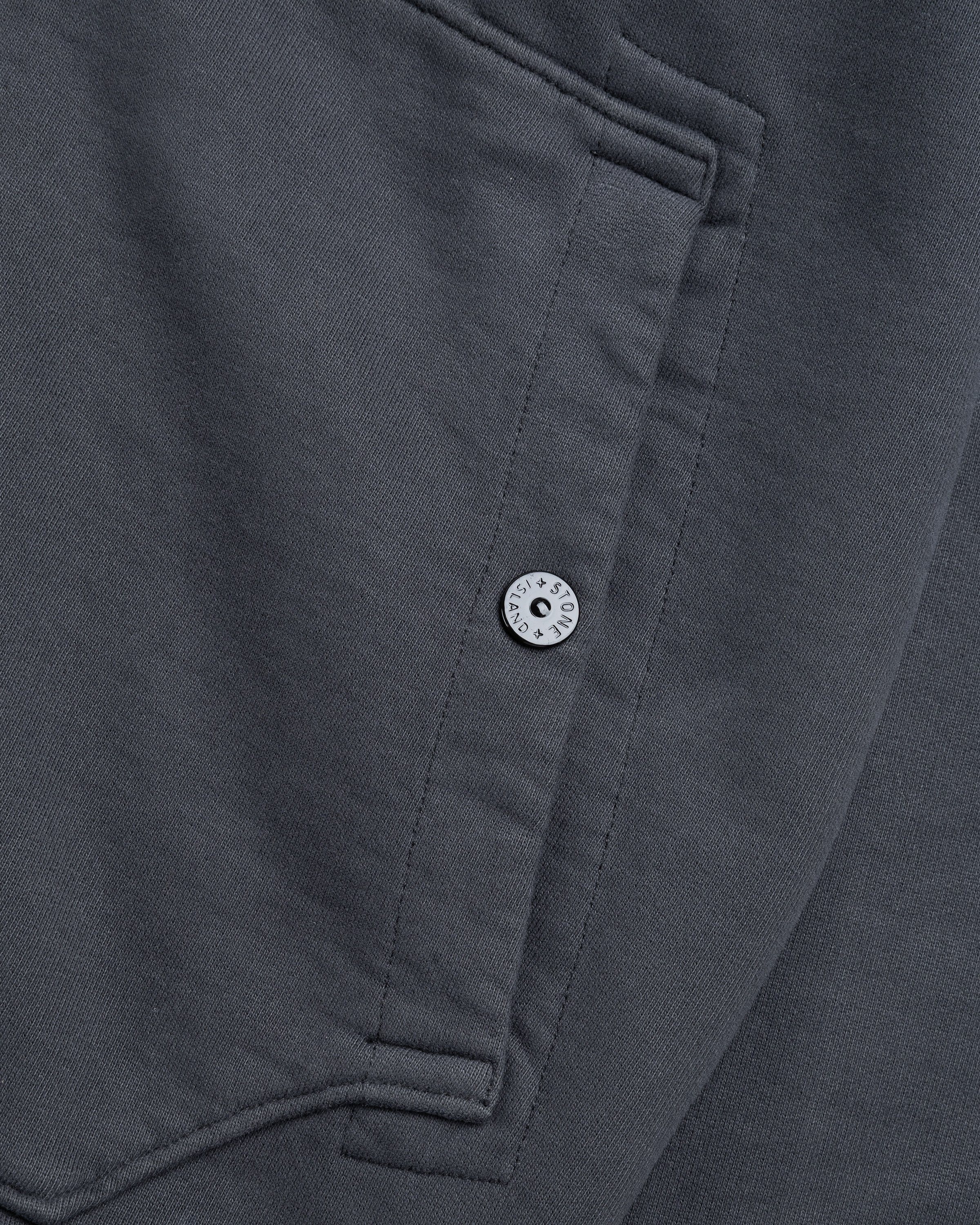 Stone Island - Logo Patch Hooded Jacket Lead Grey - Clothing - Grey - Image 6