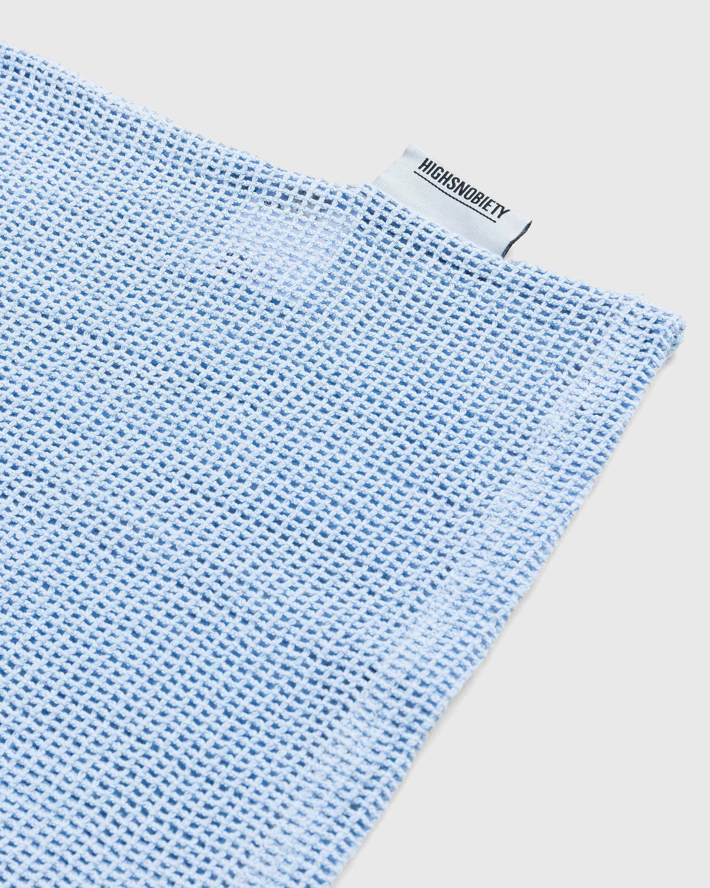 Highsnobiety - Cotton Mesh Knit Tank Top Blue - Clothing - Blue - Image 7
