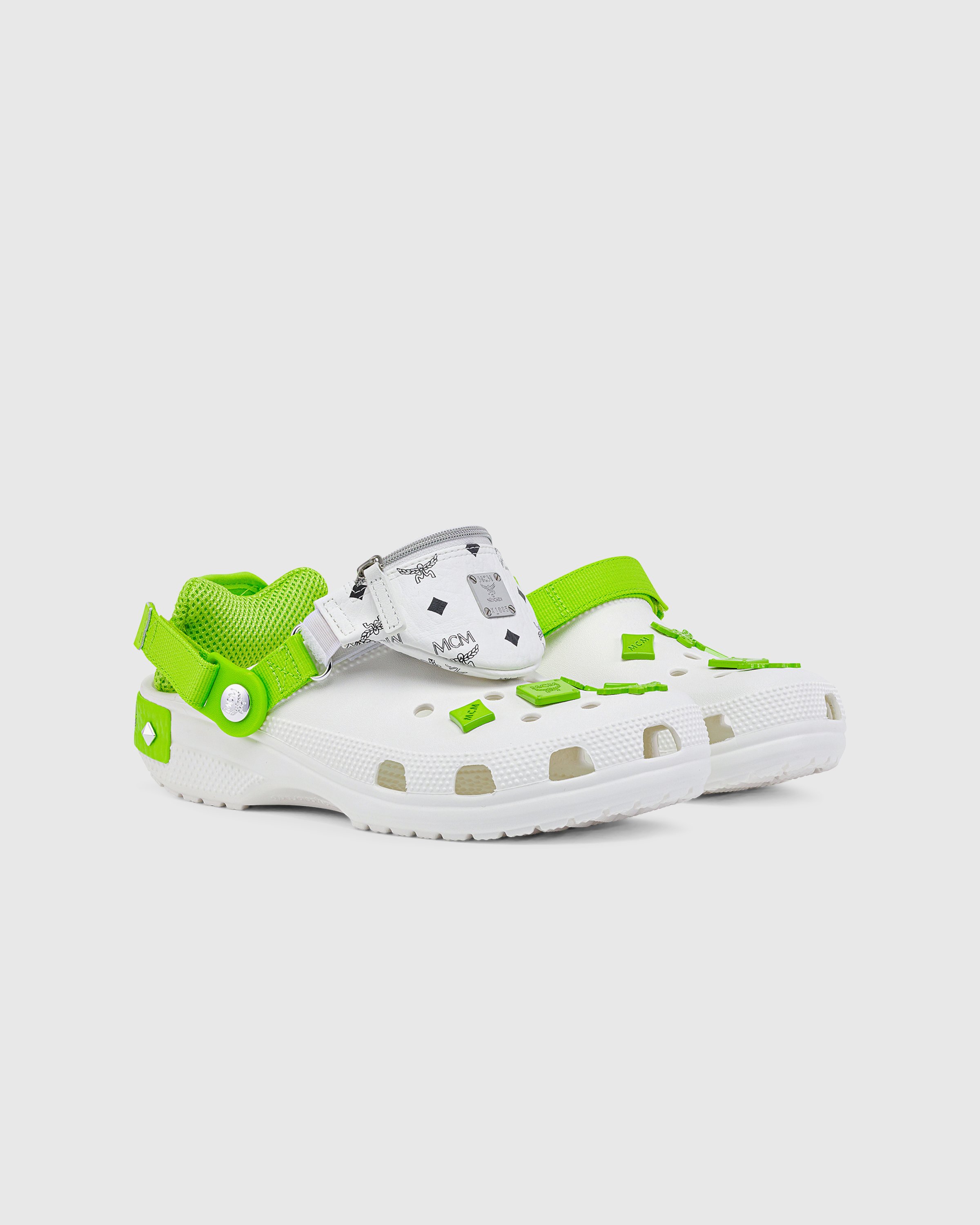 MCM x Crocs - Belt Bag Clog White - Footwear - White - Image 3