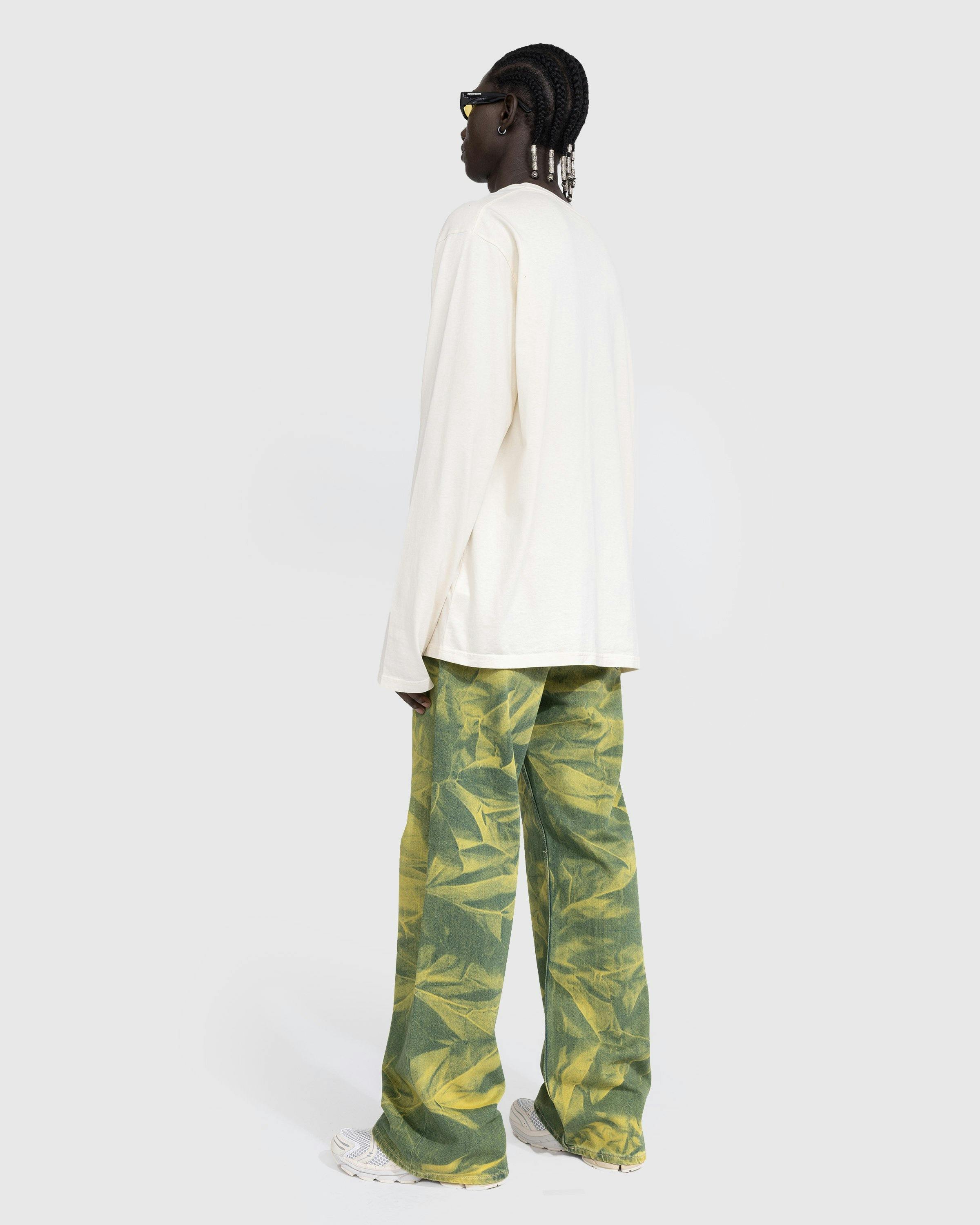 Acne Studios Yellow & Black Check Fringe Scarf