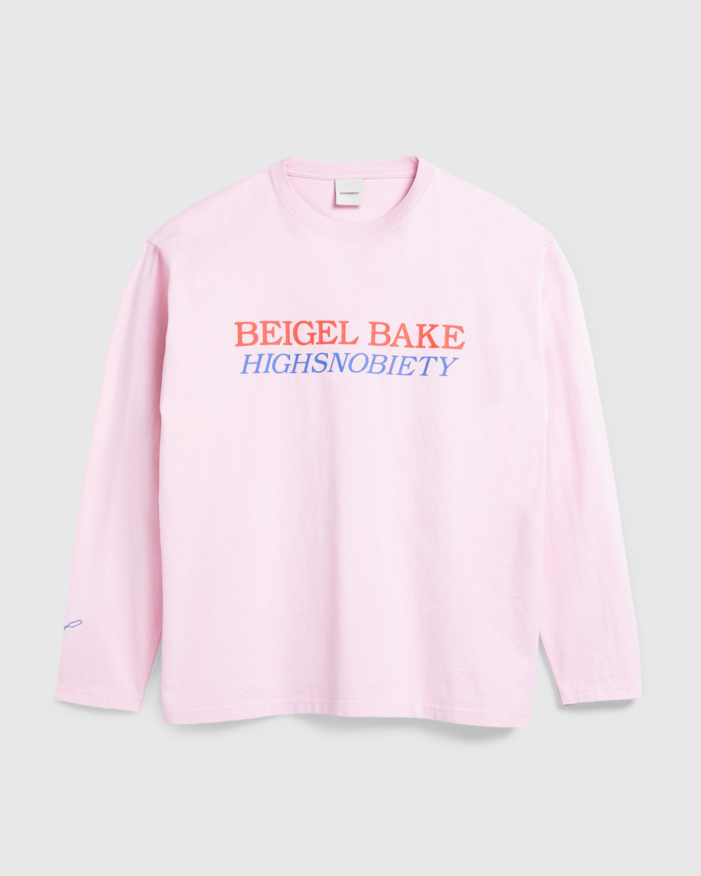 Beigel Bake x Highsnobiety - Pink Long Sleeves Tee - Clothing -  - Image 1