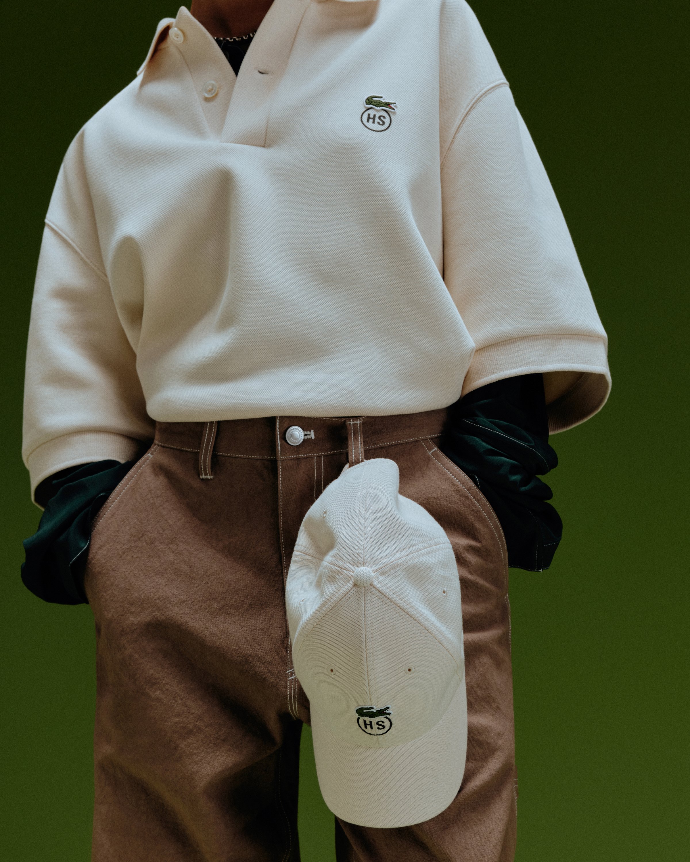 Lacoste x Highsnobiety - Eggshell Polo Shirt - Clothing - Eggshell - Image 7