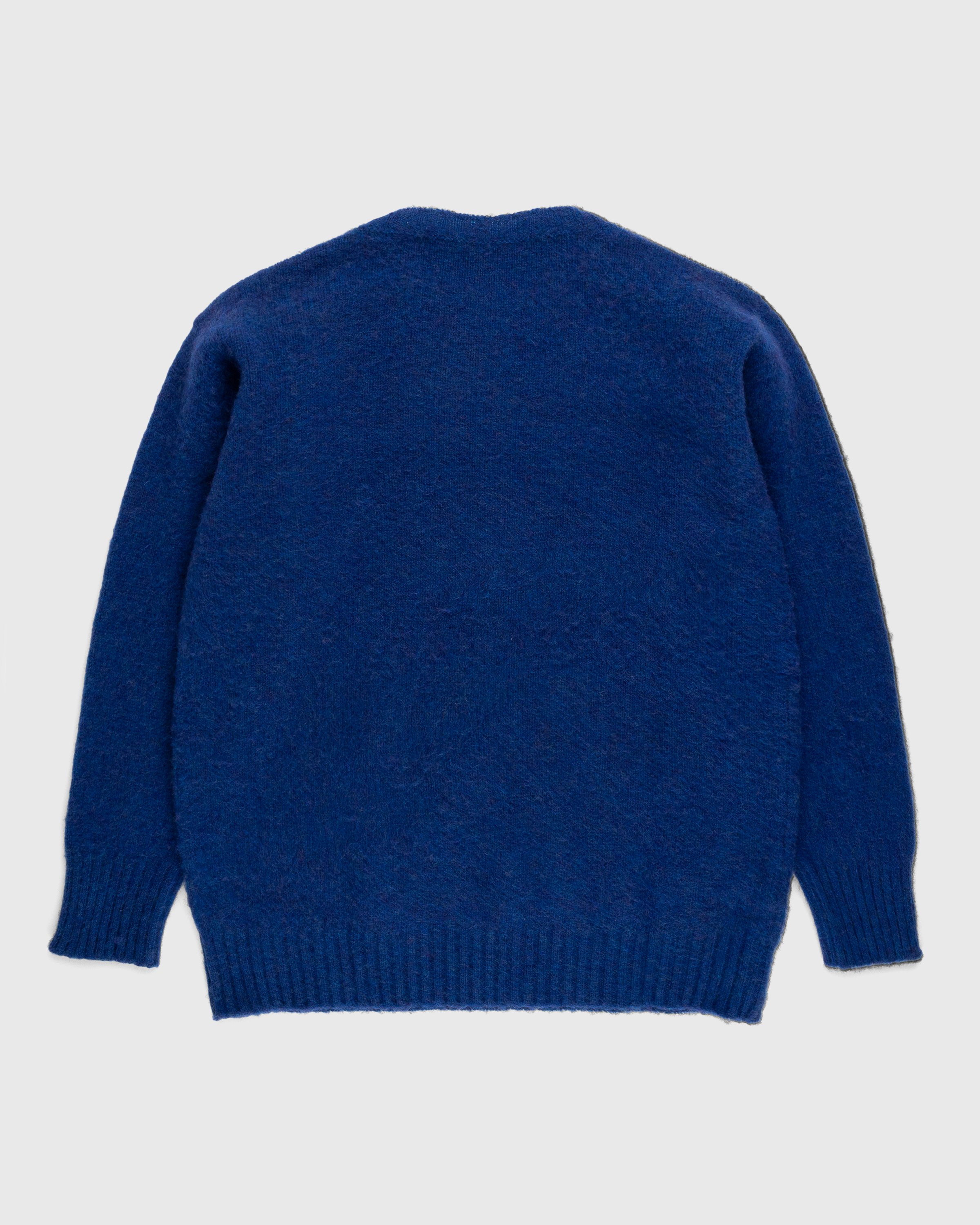 J. Press x Highsnobiety - Shaggy Dog Solid Sweater Blue - Clothing - Blue - Image 2