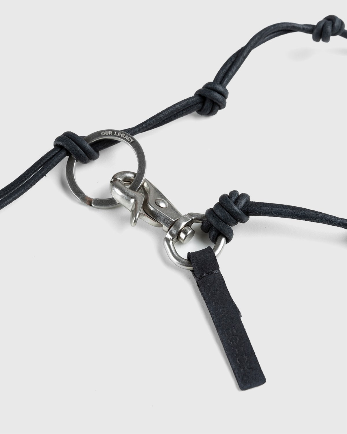 Our Legacy - Key Chain Ladon Black Leather - Accessories - Black - Image 3