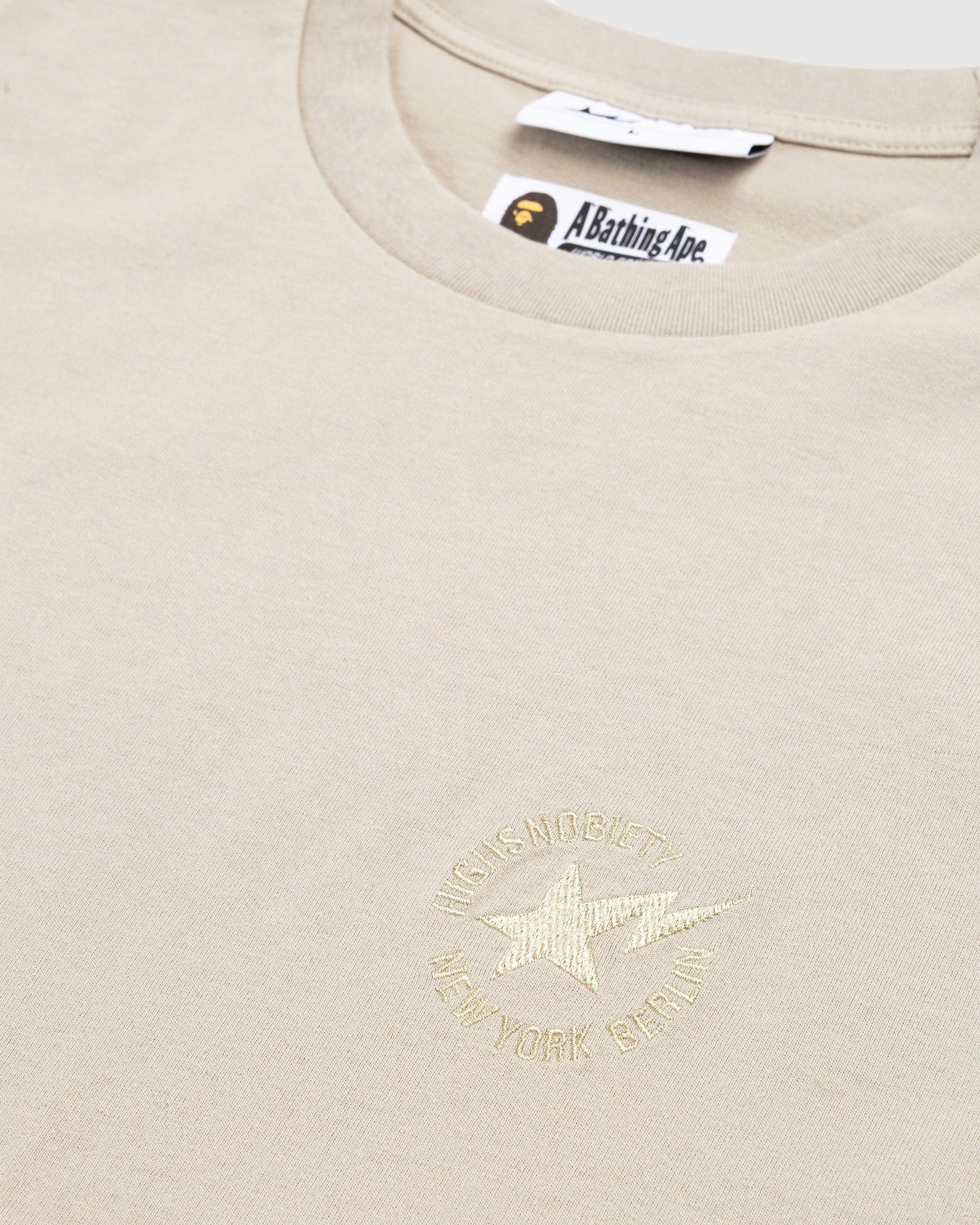 BAPE x Highsnobiety - Heavy Washed T-Shirt Beige - Clothing - Beige - Image 6