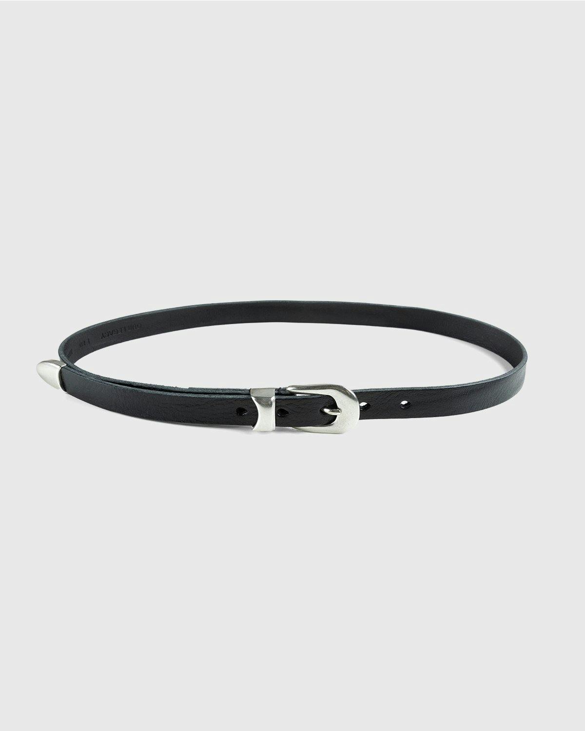 Our Legacy - Belt 2cm Black Leather - Accessories - Black - Image 1