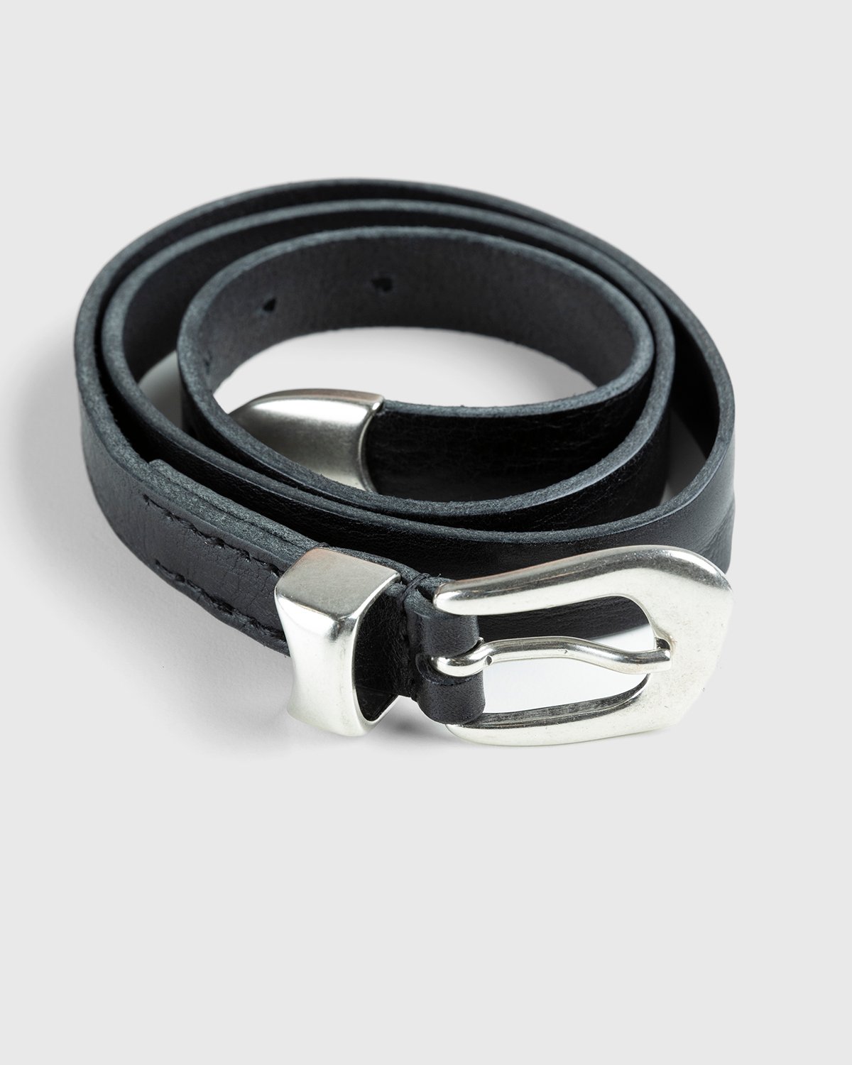 Our Legacy - Belt 2cm Black Leather - Accessories - Black - Image 3
