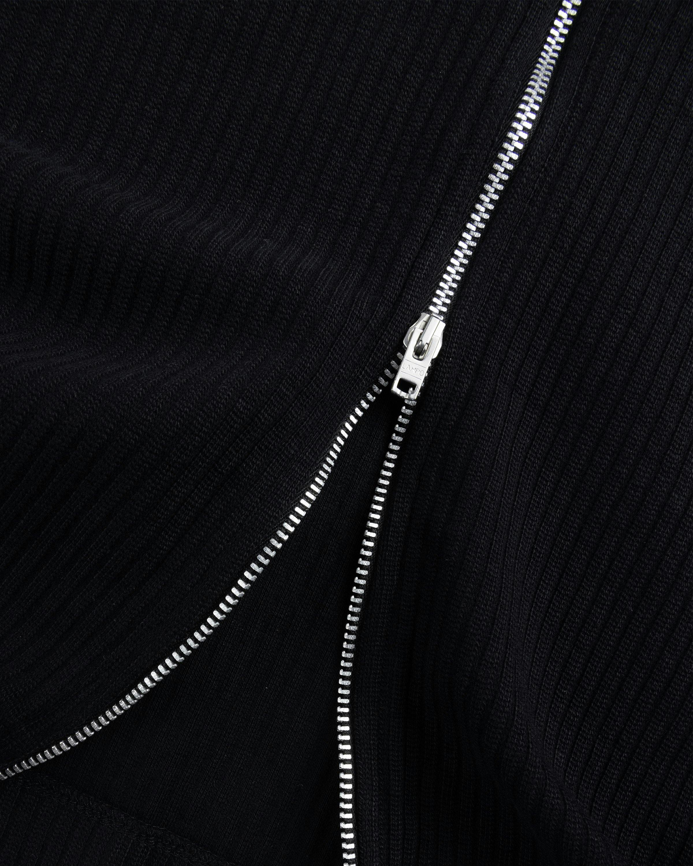 Our Legacy - Shrunken Fullzip Polo Black Rib - Clothing - Black - Image 7