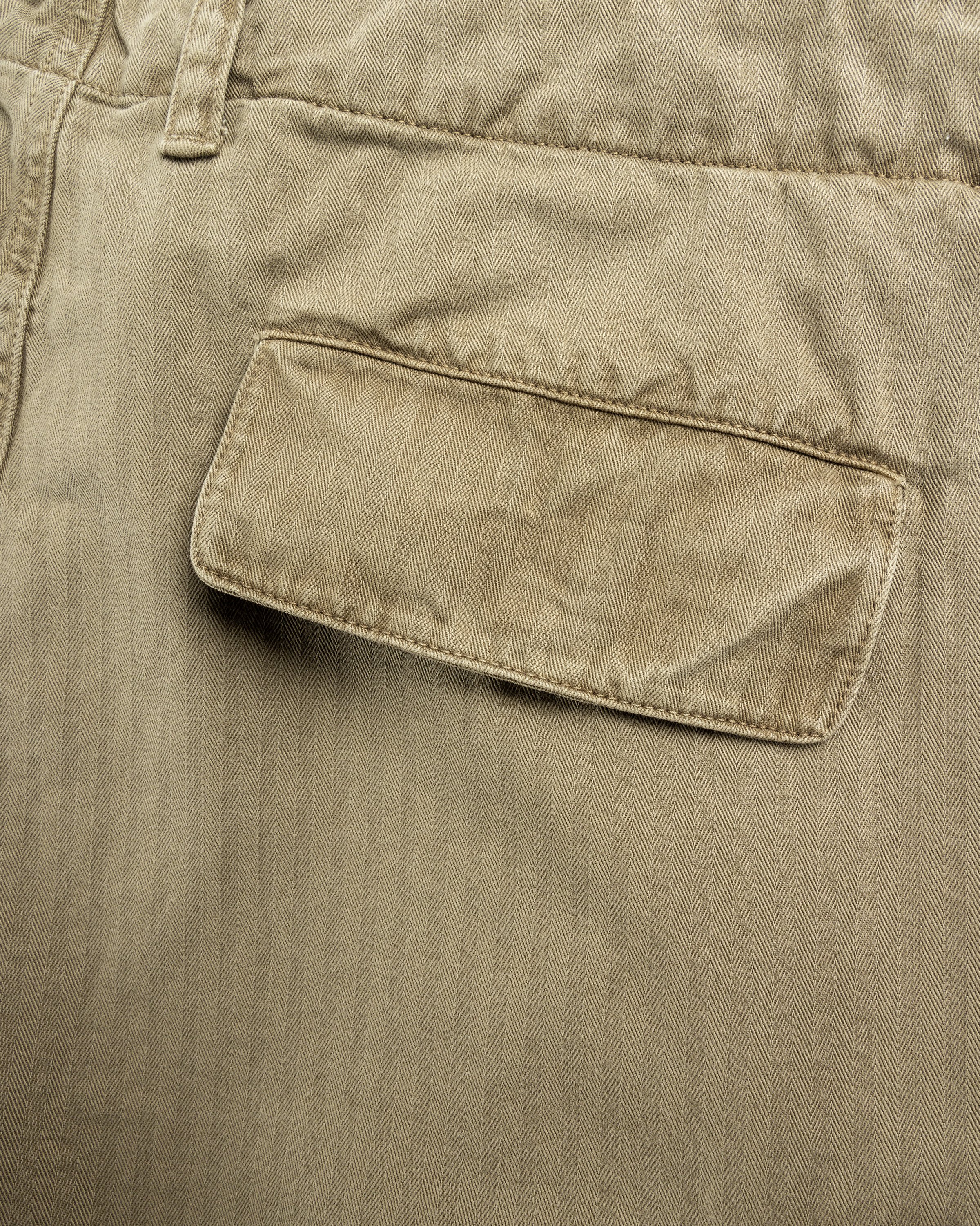 Our Legacy - Mount Shorts Uniform Olive Herringbone - Clothing - Green - Image 7