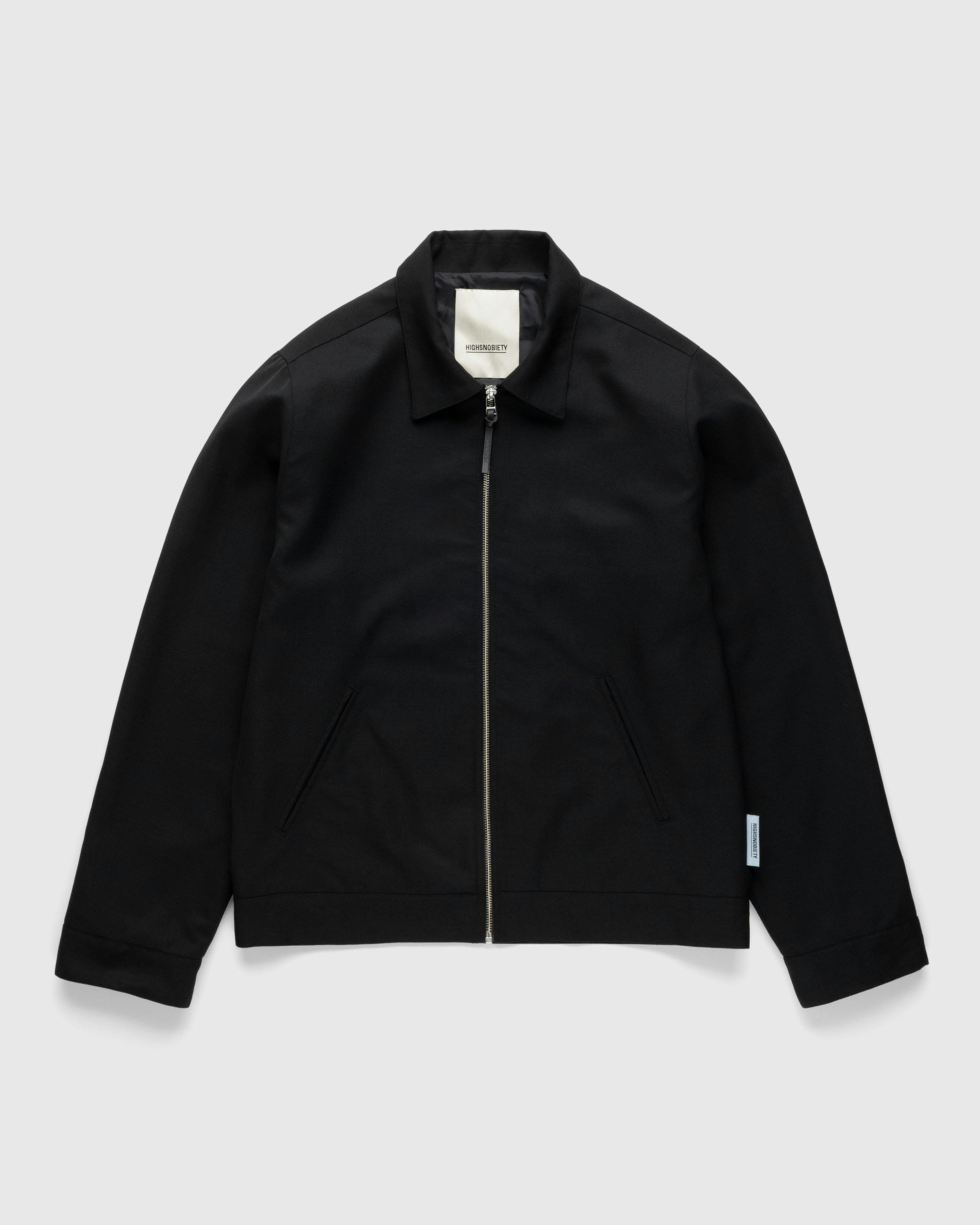 Highsnobiety - Wool Blend Garage Jacket Black - Clothing - Black - Image 1
