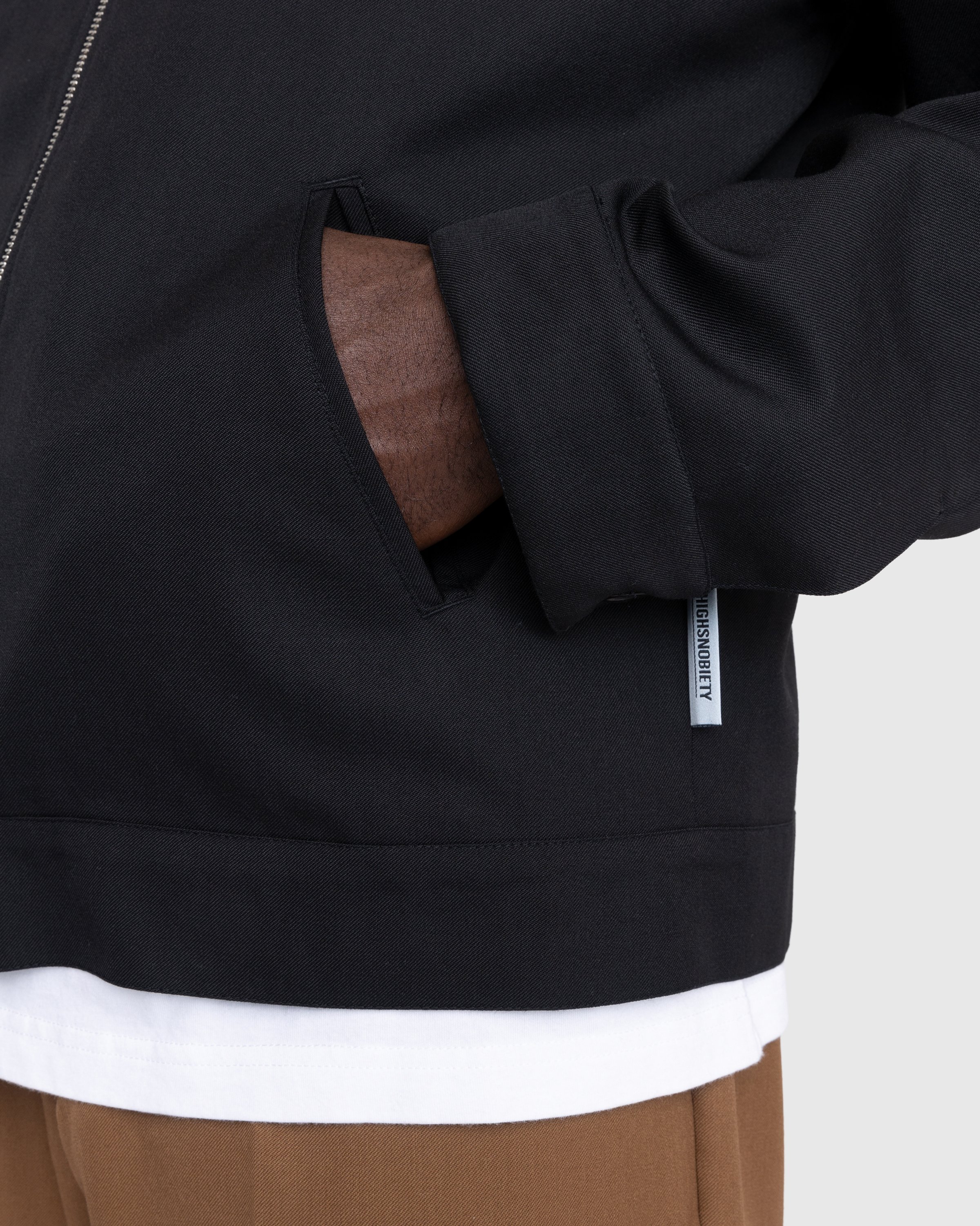 Highsnobiety - Wool Blend Garage Jacket Black - Clothing - Black - Image 9
