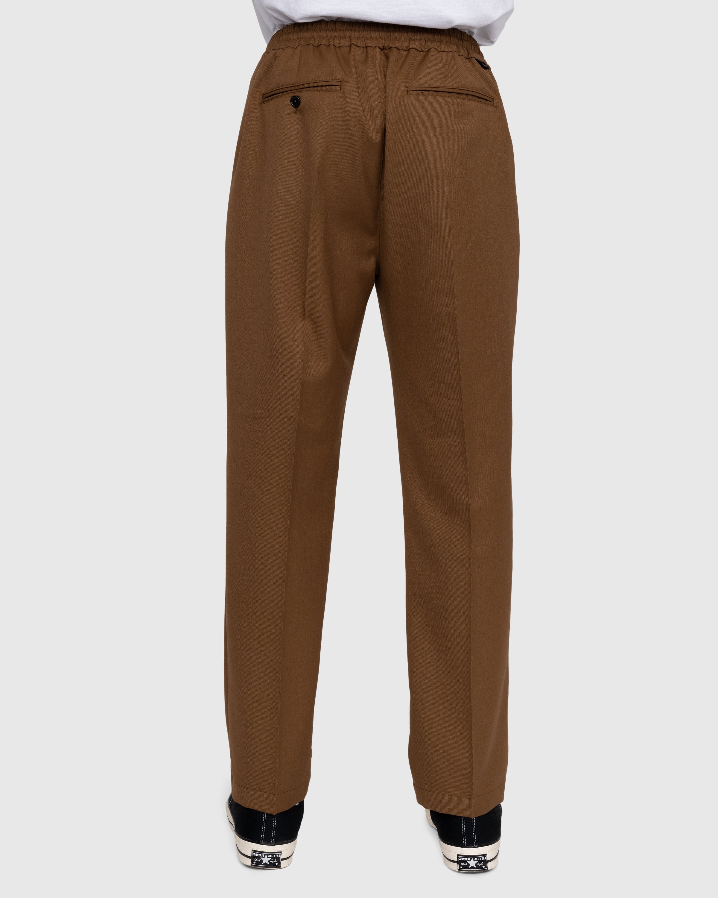 Highsnobiety - Wool Blend Elastic Pants Brown - Clothing - Brown - Image 4