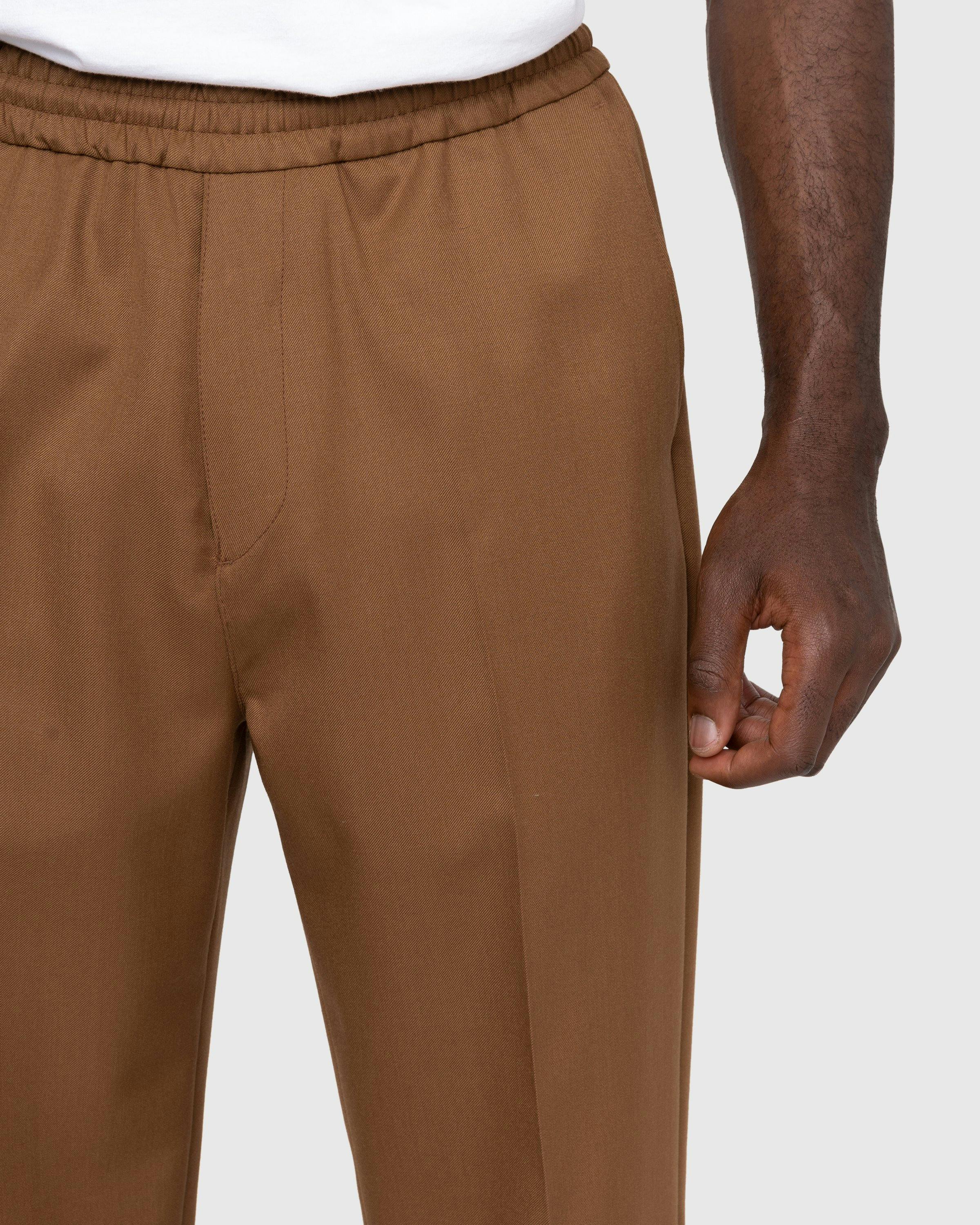 Highsnobiety - Wool Blend Elastic Pants Brown - Clothing - Brown - Image 5