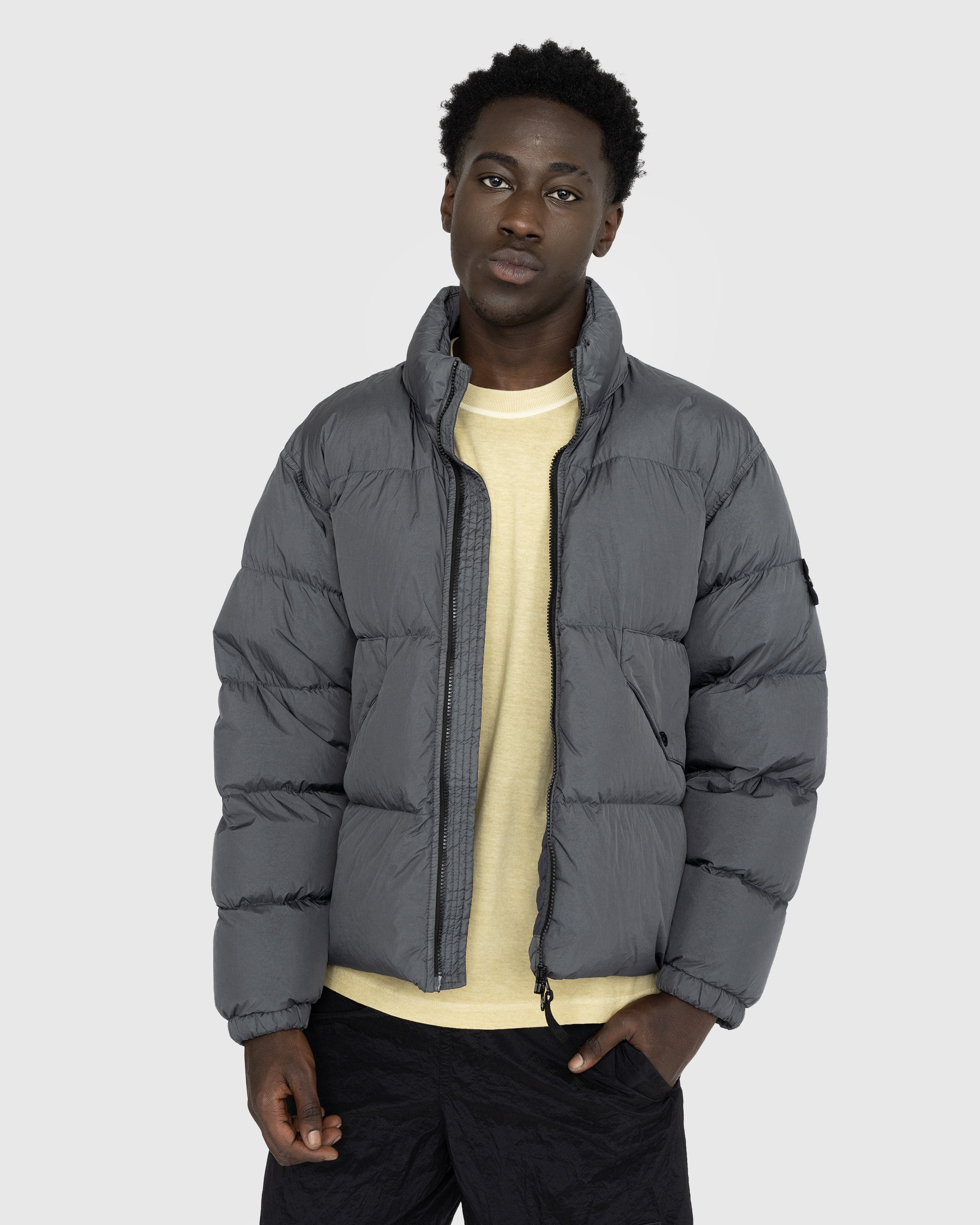 Stone Island - Garment-Dyed Recycled Nylon Down Jacket Lead Grey - Clothing - Grey - Image 2