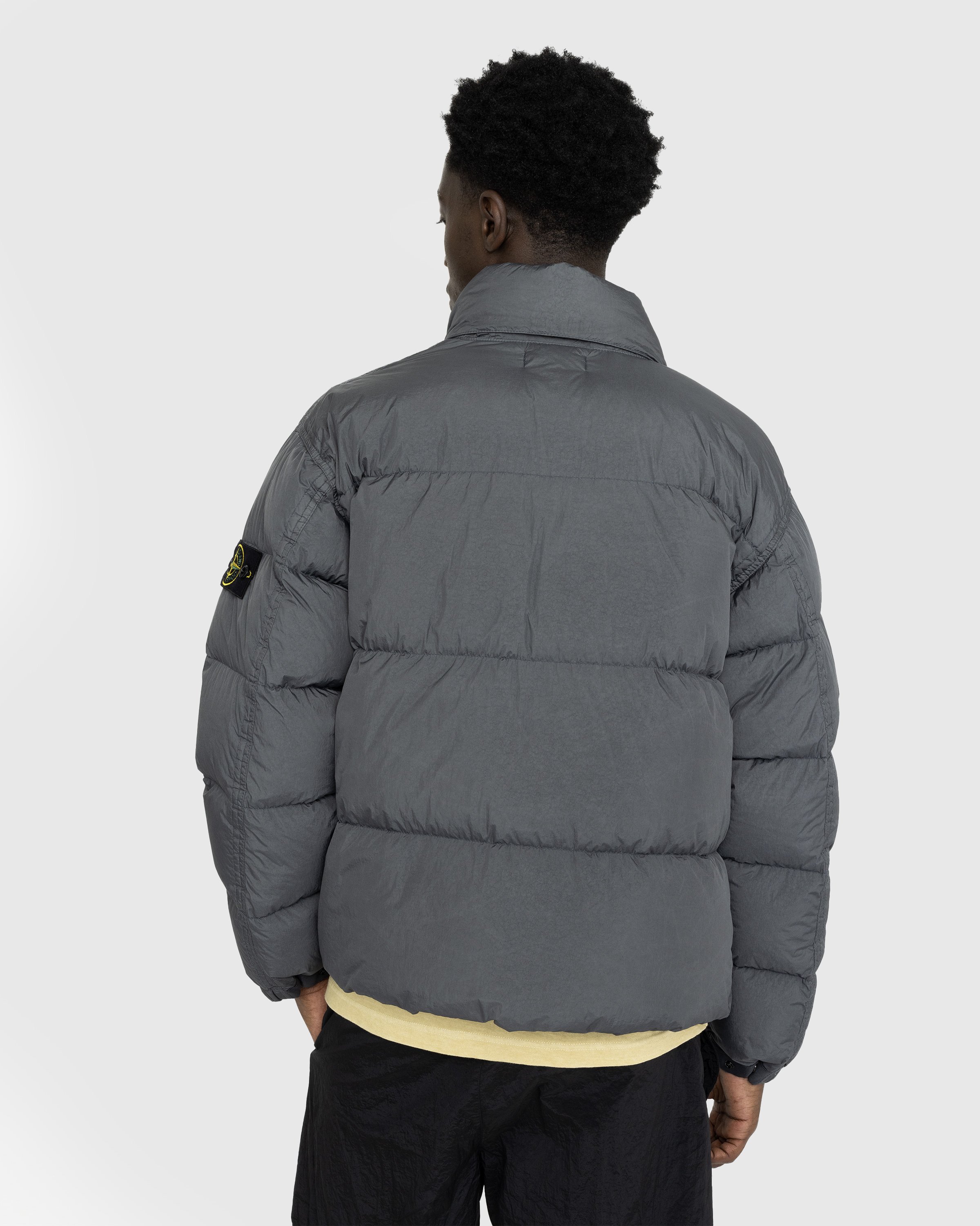 Stone Island - Garment-Dyed Recycled Nylon Down Jacket Lead Grey - Clothing - Grey - Image 3
