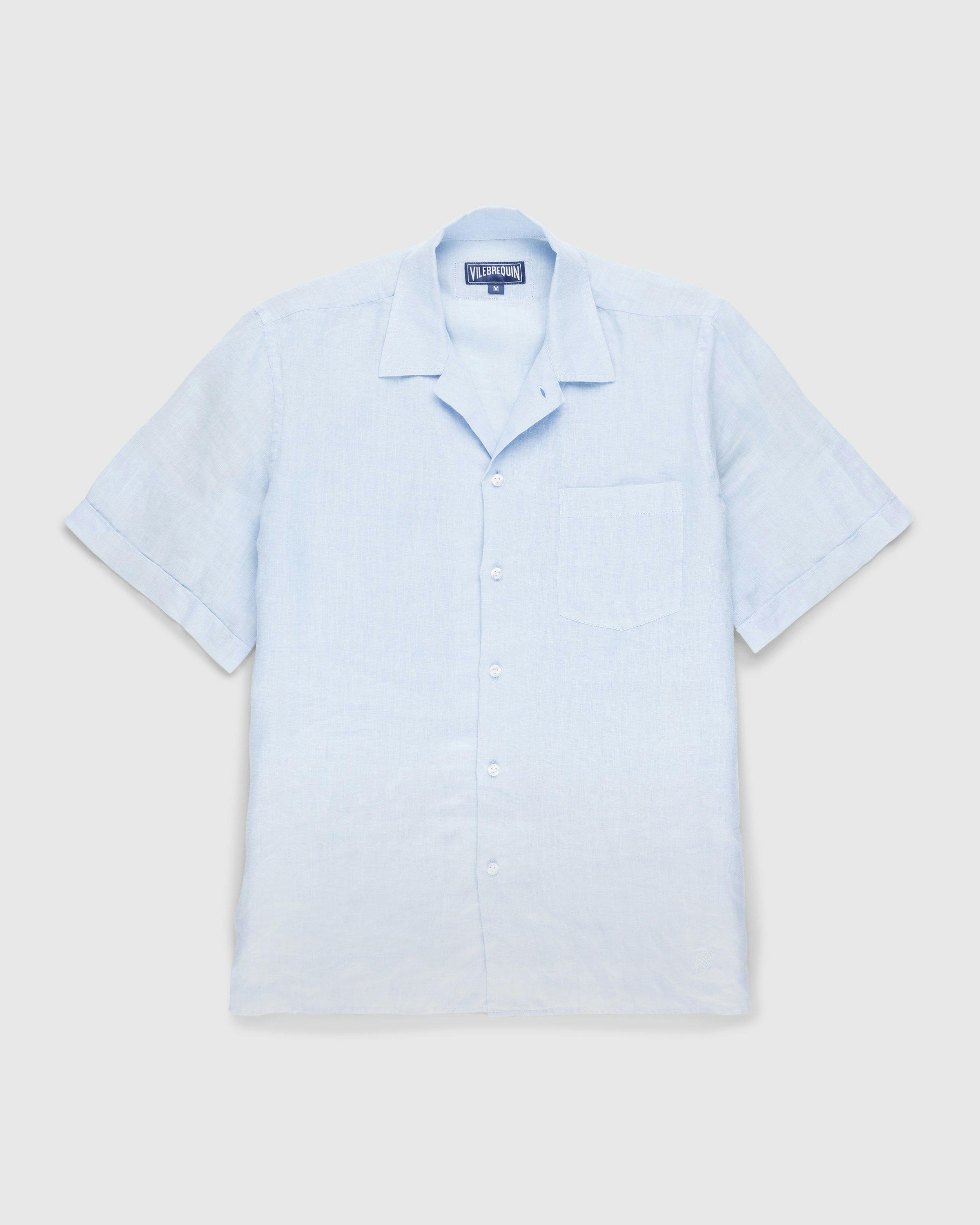 Vilebrequin x Highsnobiety - Solid Bowling Shirt Chambray - Clothing - Blue - Image 1