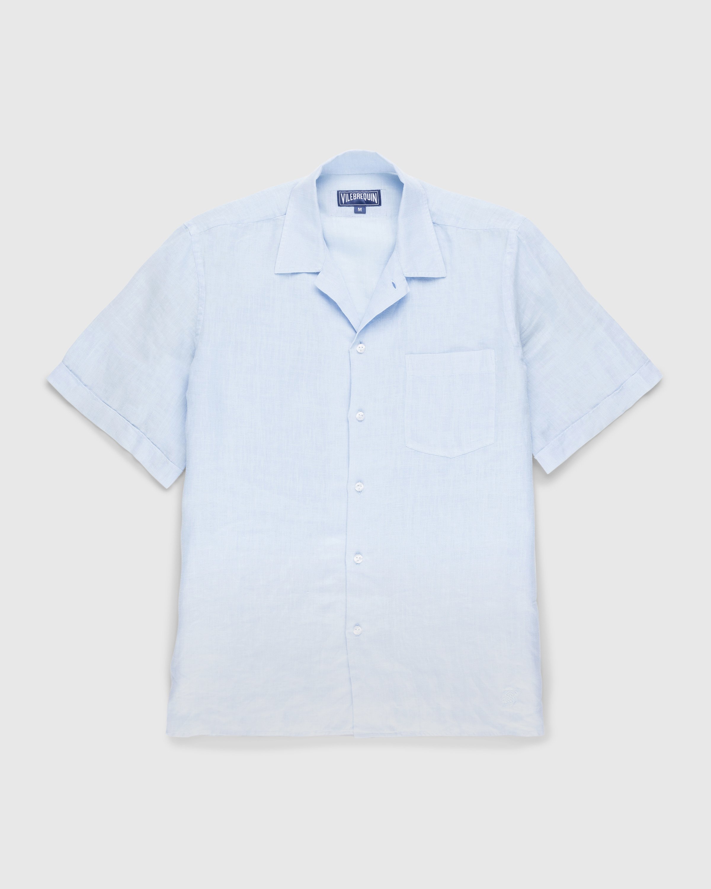 Vilebrequin x Highsnobiety - Solid Bowling Shirt Chambray - Clothing - Blue - Image 1