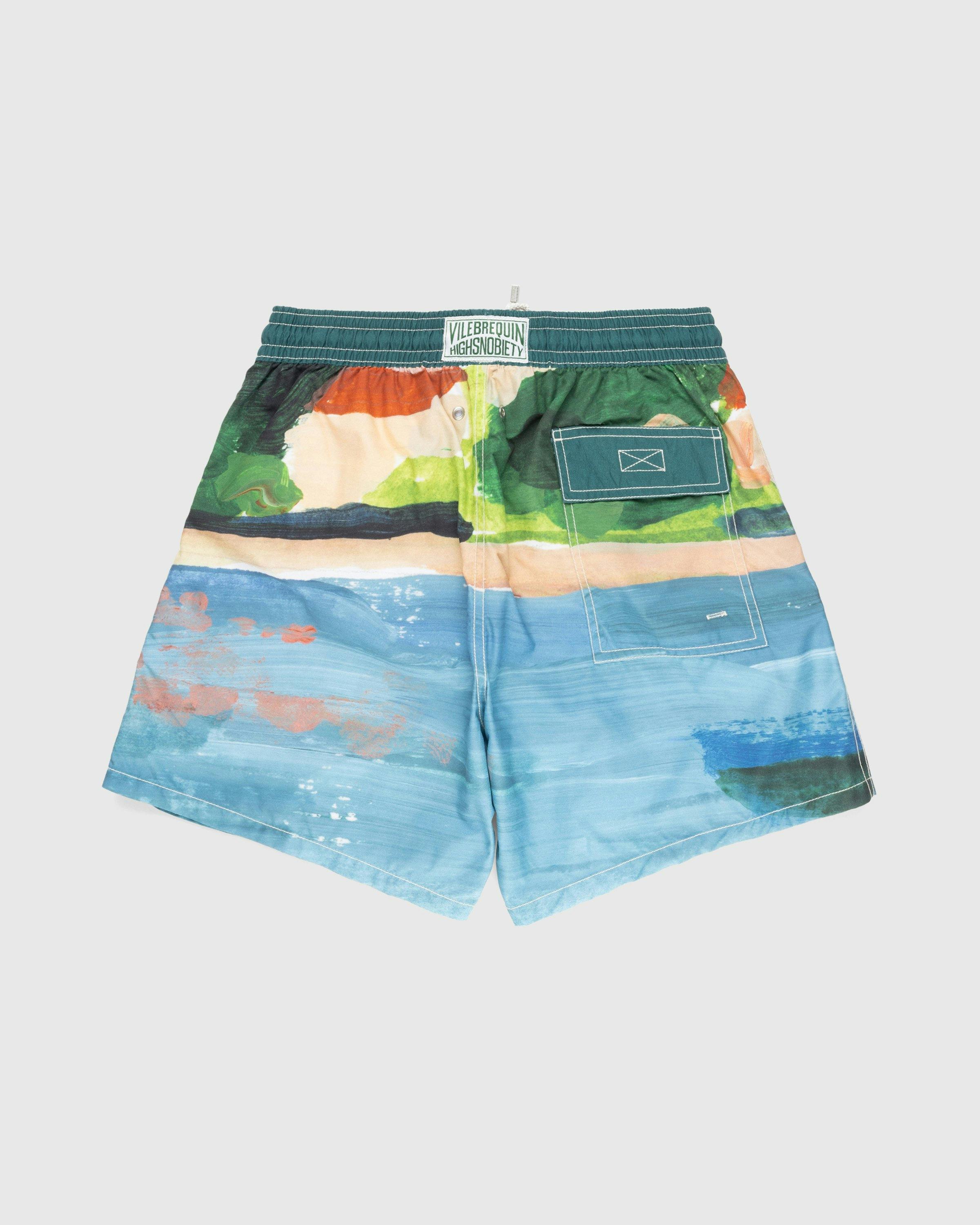 Vilebrequin x Highsnobiety - Printed Swim Shorts Chambray - Clothing - Blue - Image 2