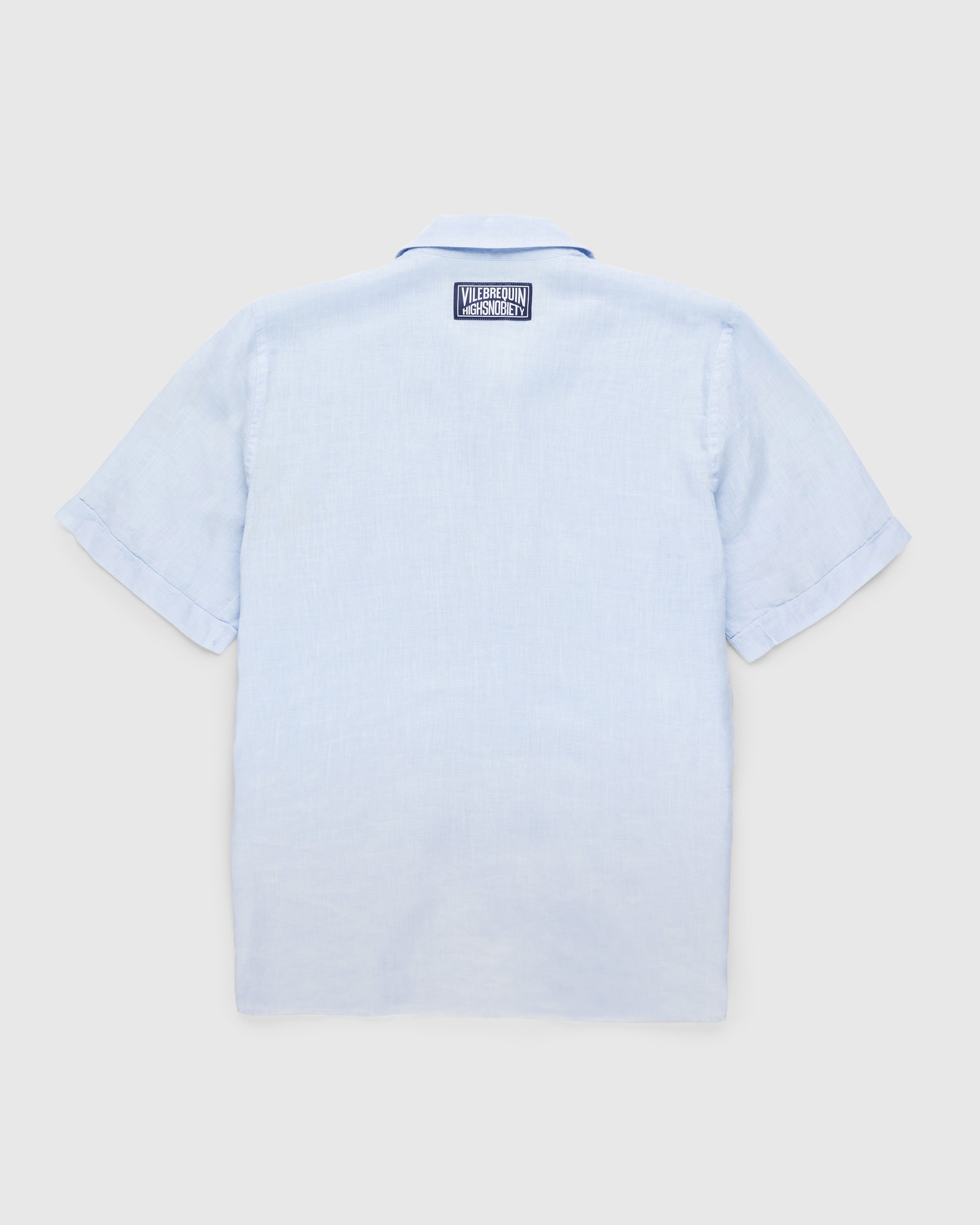 Vilebrequin x Highsnobiety - Solid Bowling Shirt Chambray - Clothing - Blue - Image 2