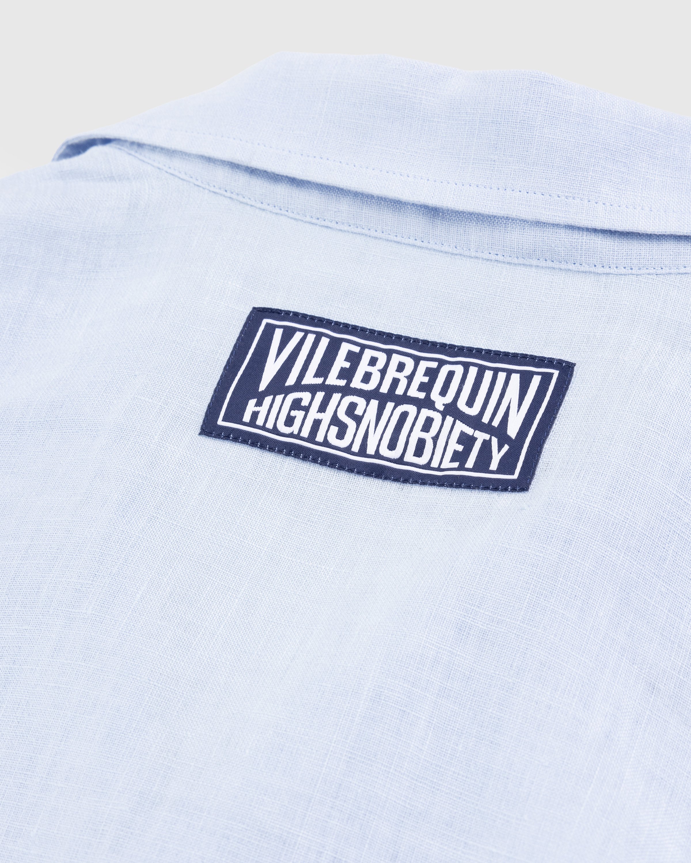 Vilebrequin x Highsnobiety - Solid Bowling Shirt Chambray - Clothing - Blue - Image 4
