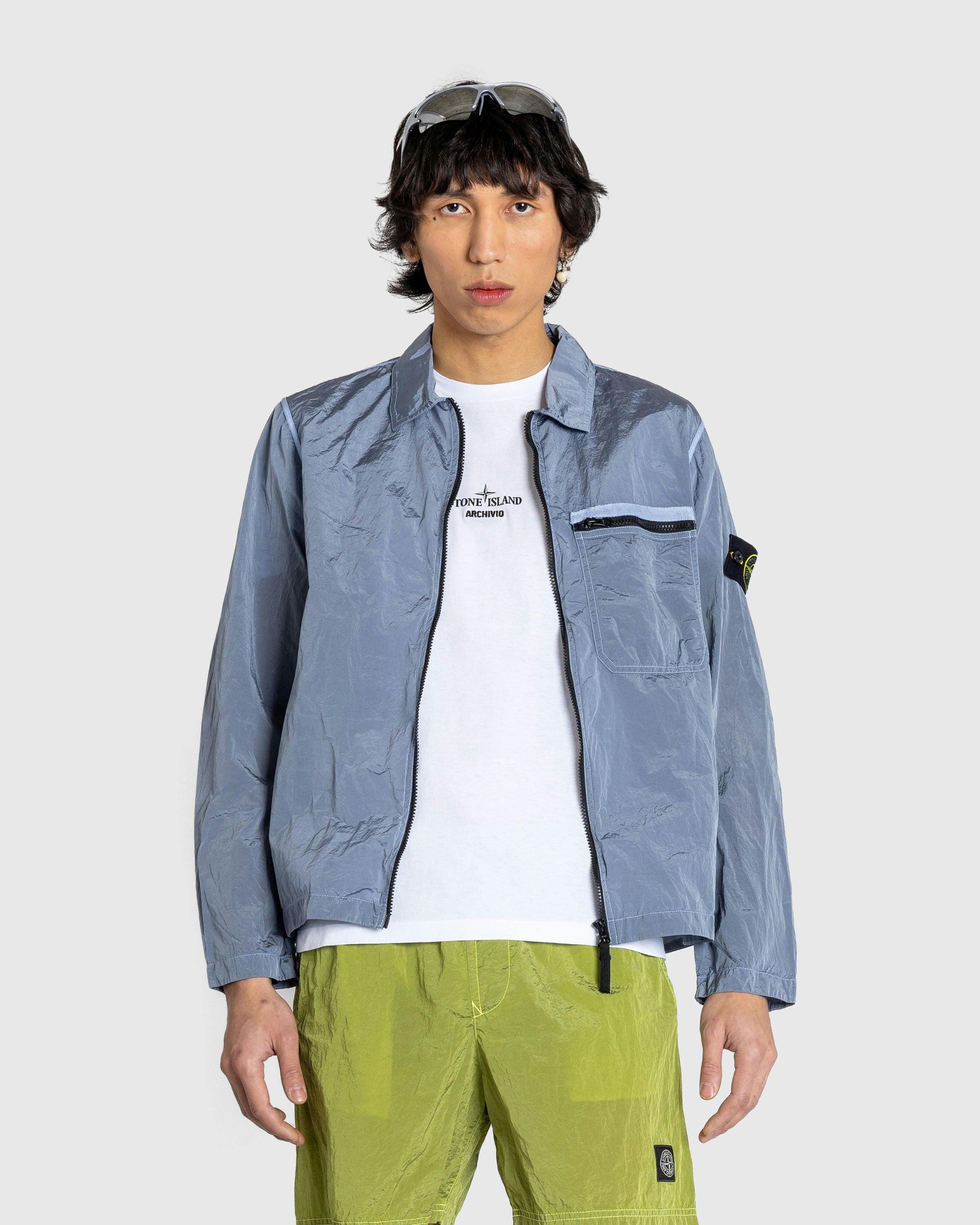 Stone Island - OVERSHIRT SKY BLUE - Clothing - Blue - Image 2