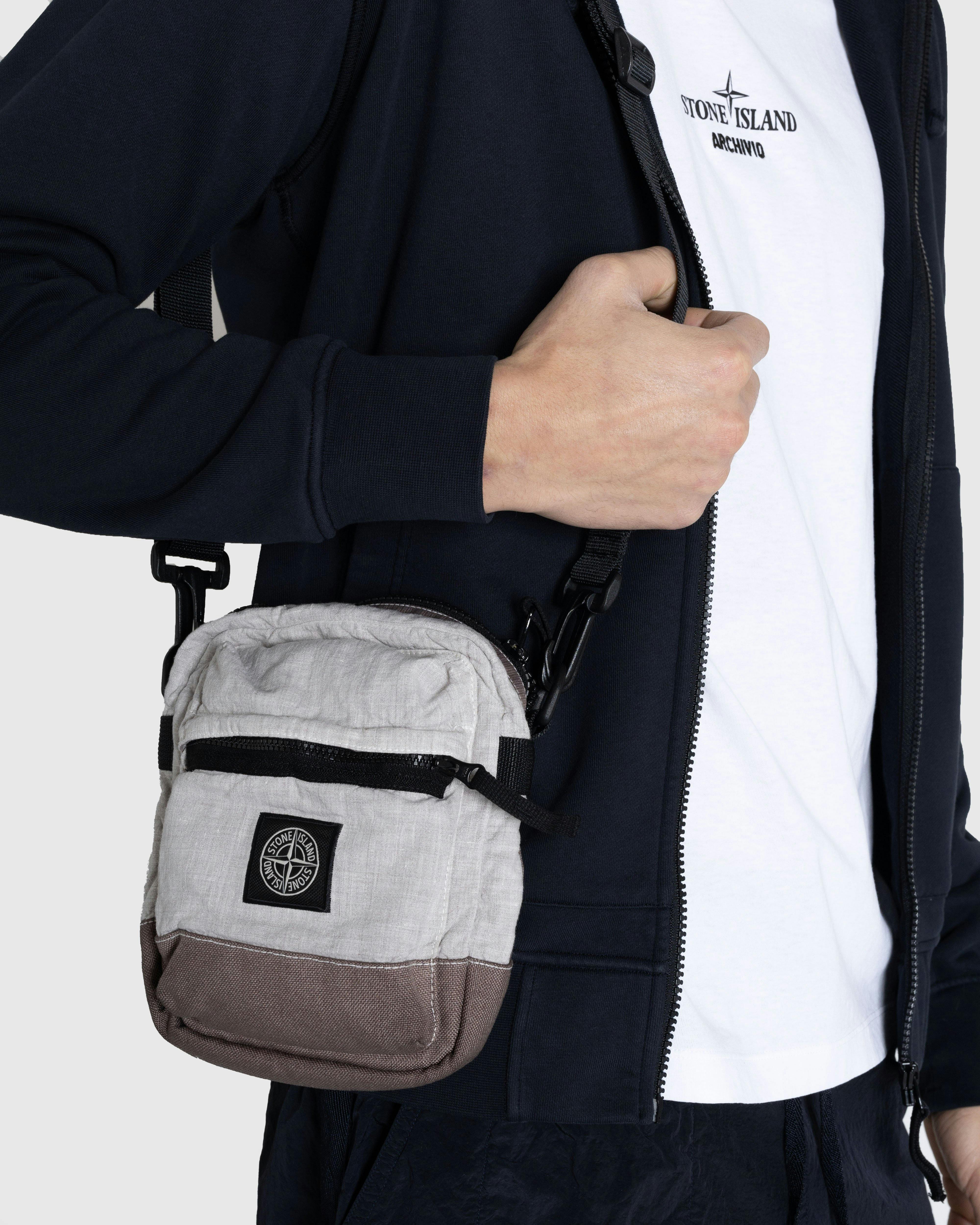 Stone Island - BUMBAG DOVE GREY - Accessories - Grey - Image 3