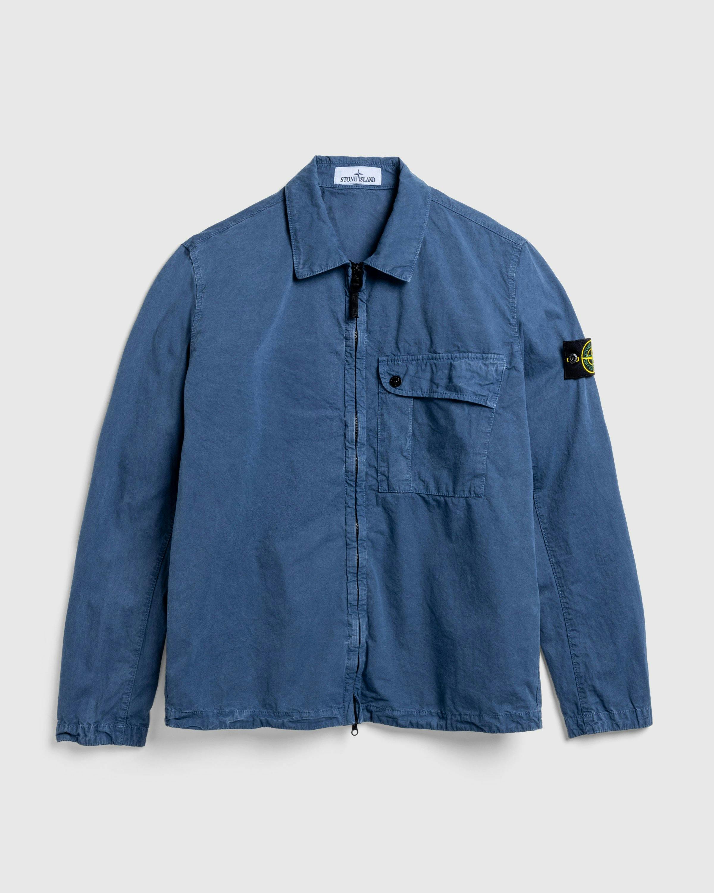 Stone Island - OVERSHIRT DARK BLUE - Clothing - Blue - Image 1