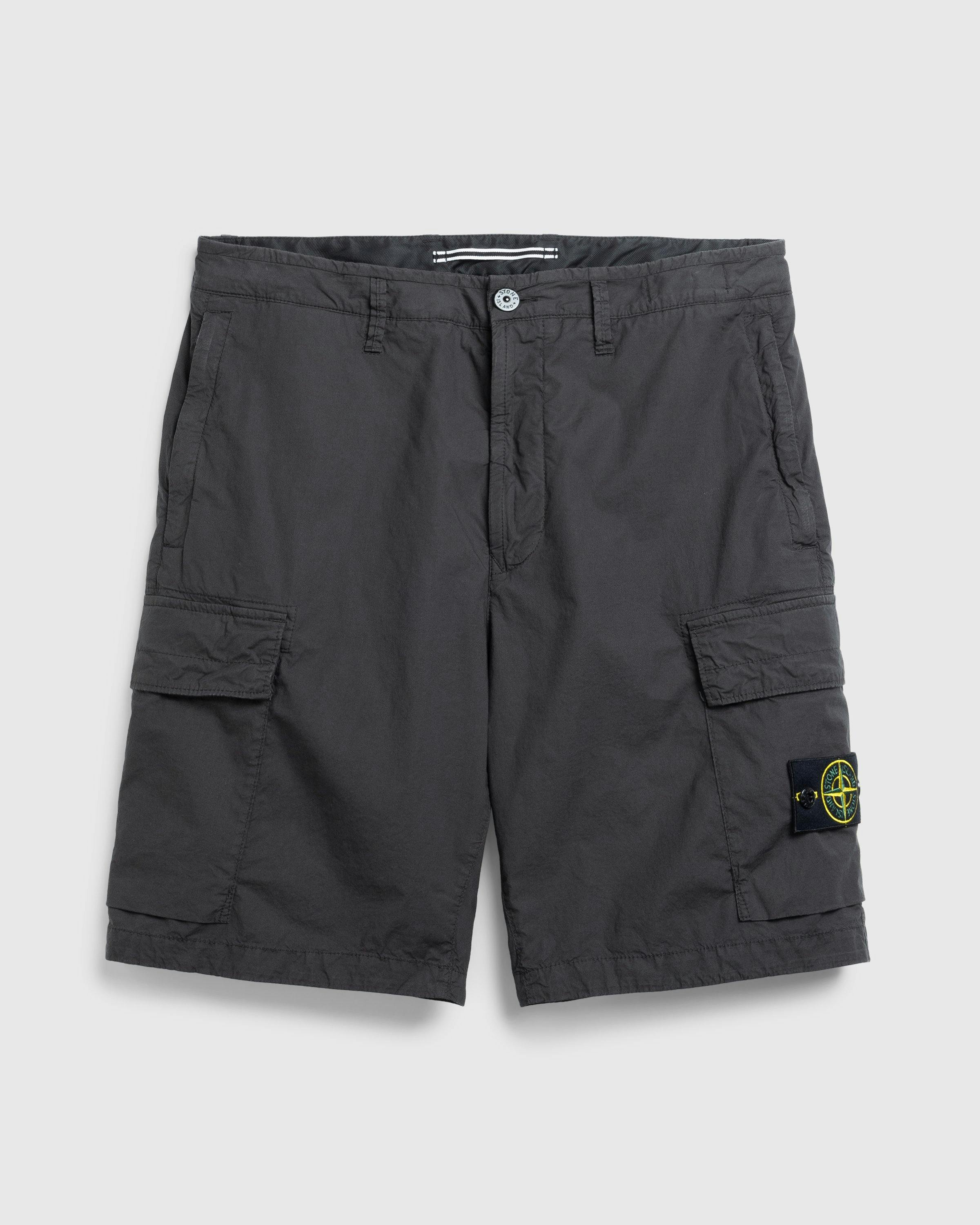 Stone Island - BERMUDA SHORTS CHARCOAL - Clothing - Grey - Image 1