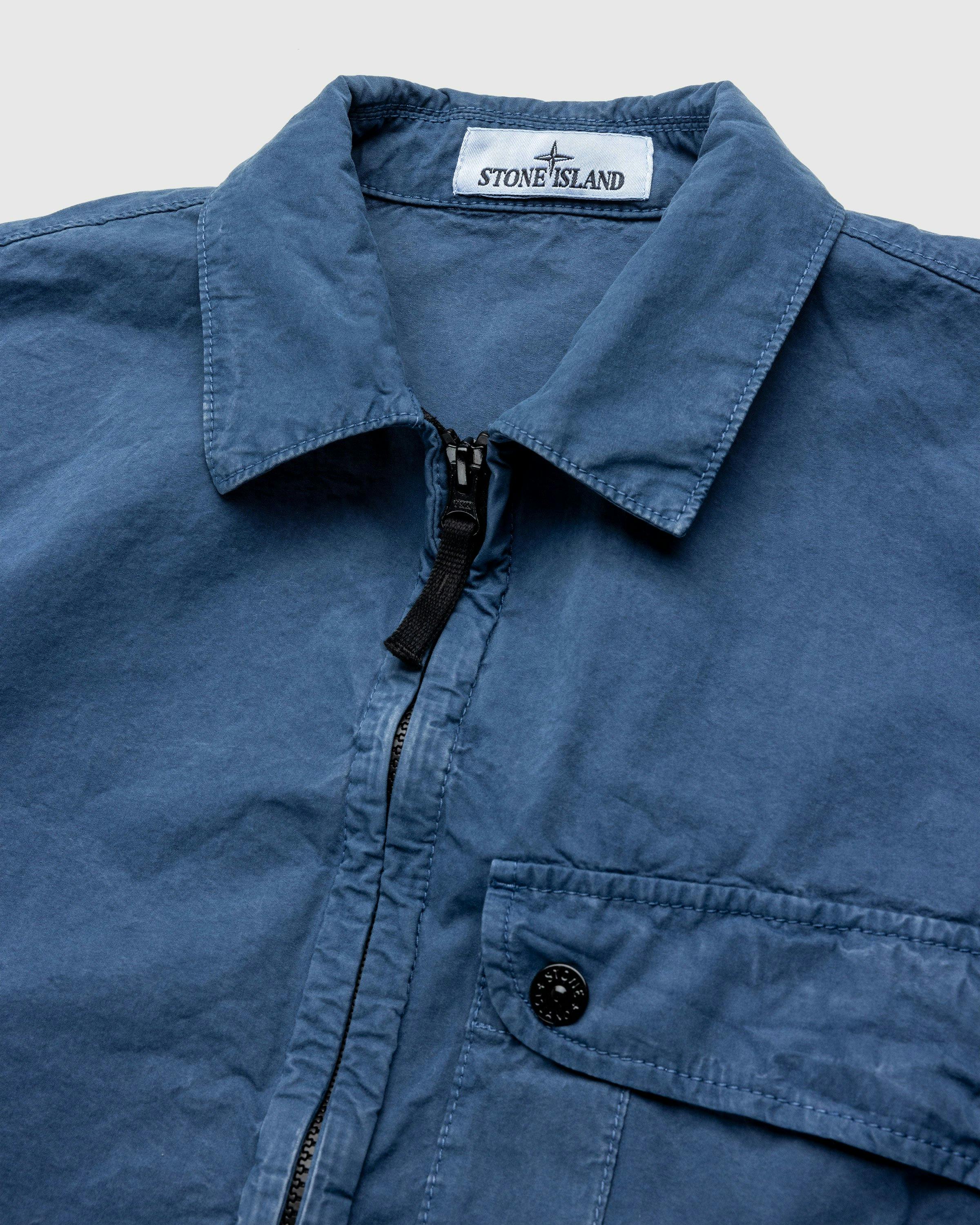 Stone Island - OVERSHIRT DARK BLUE - Clothing - Blue - Image 7