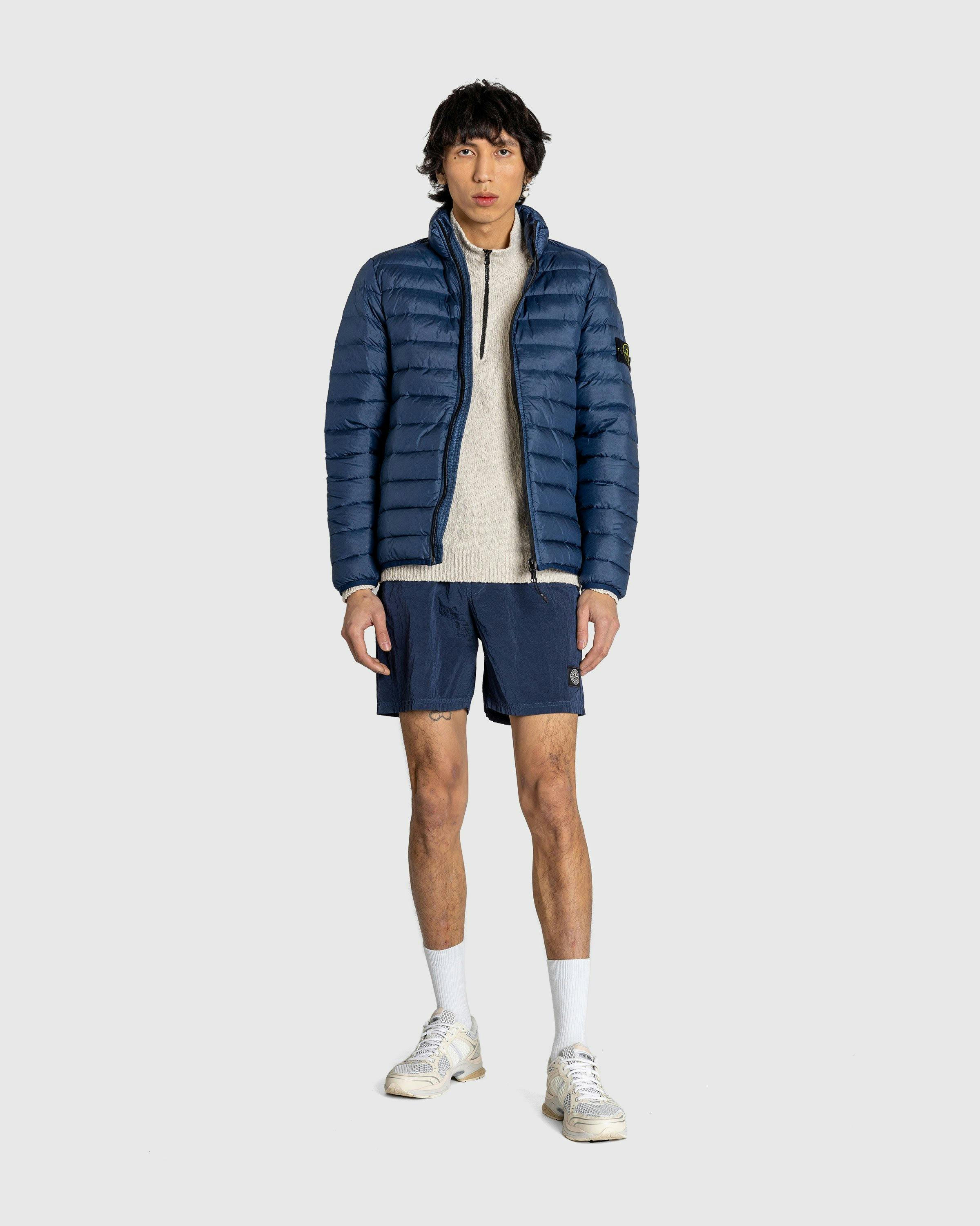 Stone Island - REAL DOWN JACKET  DARK BLUE - Clothing - Blue - Image 3