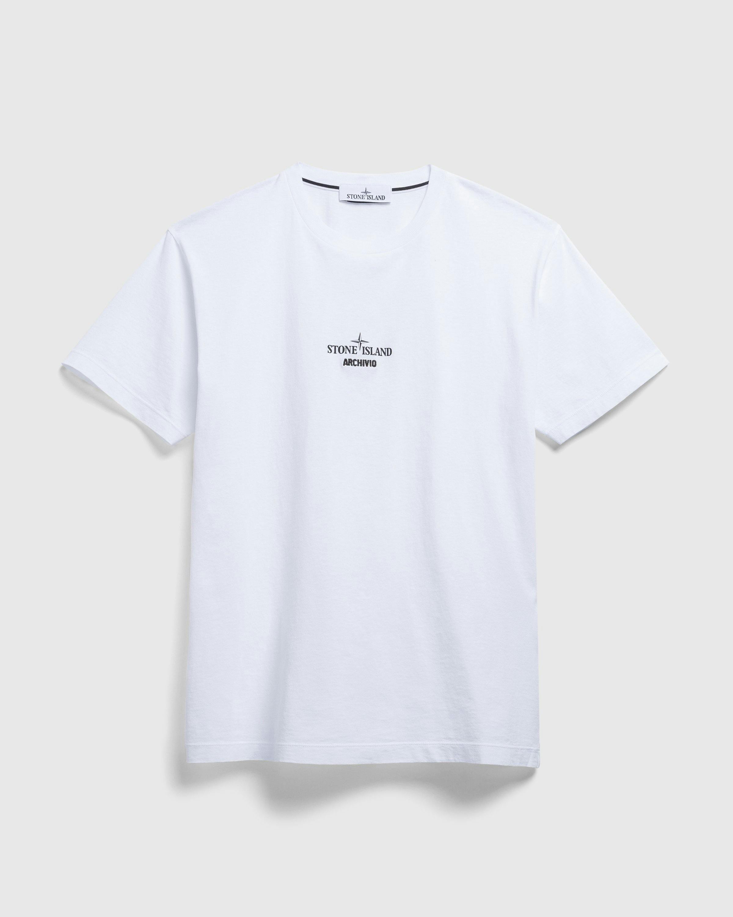 Stone Island - T SHIRT WHITE - Clothing - White - Image 1