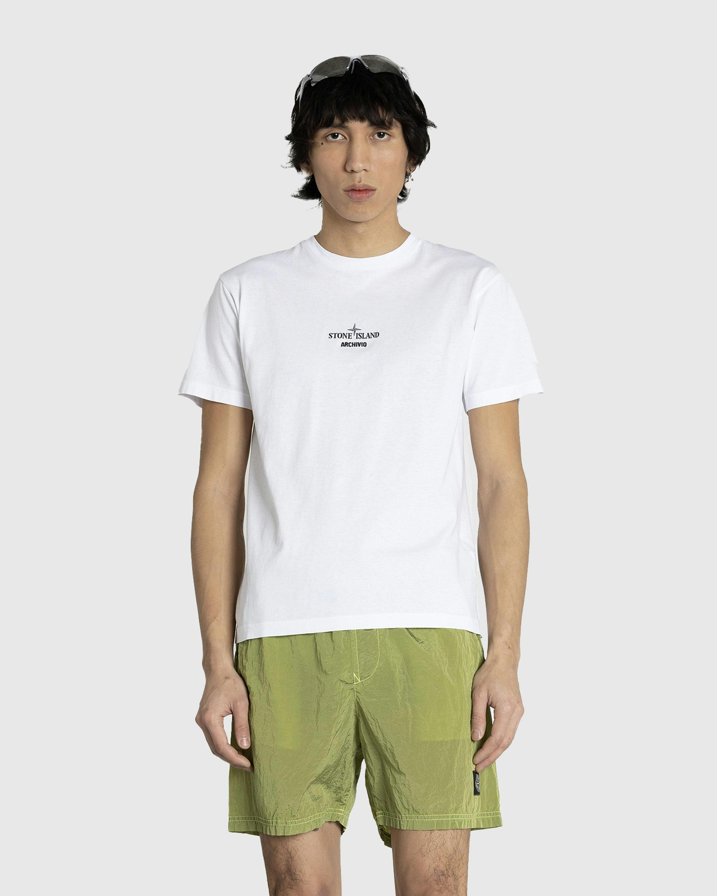 Stone Island - T SHIRT WHITE - Clothing - White - Image 2