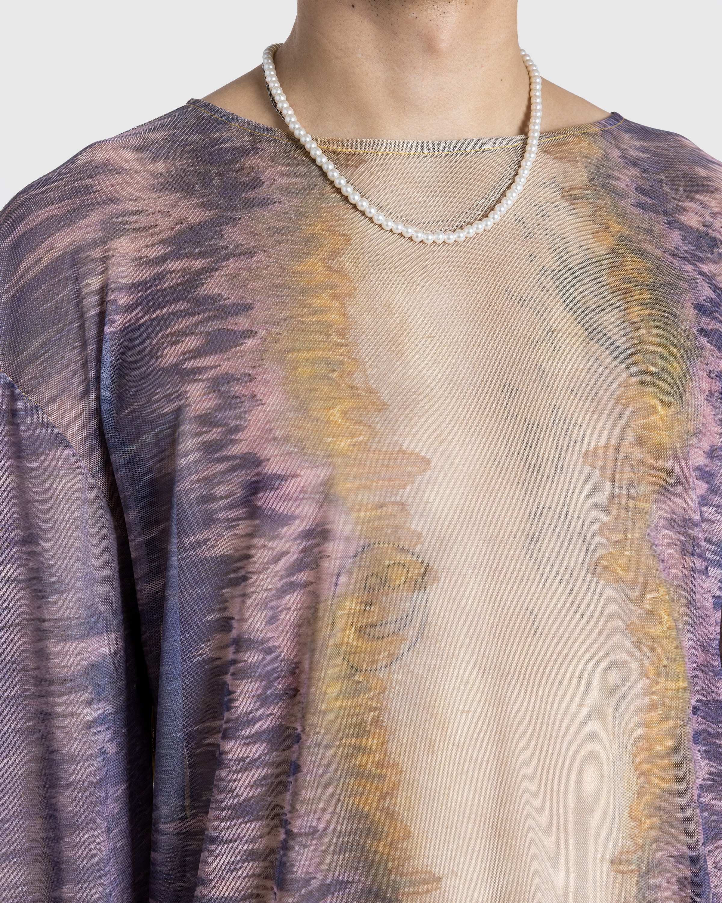 Winnie New York - TOLA SHIRT PURPLE PASTEL STROKES PRINT - Clothing - Purple - Image 5