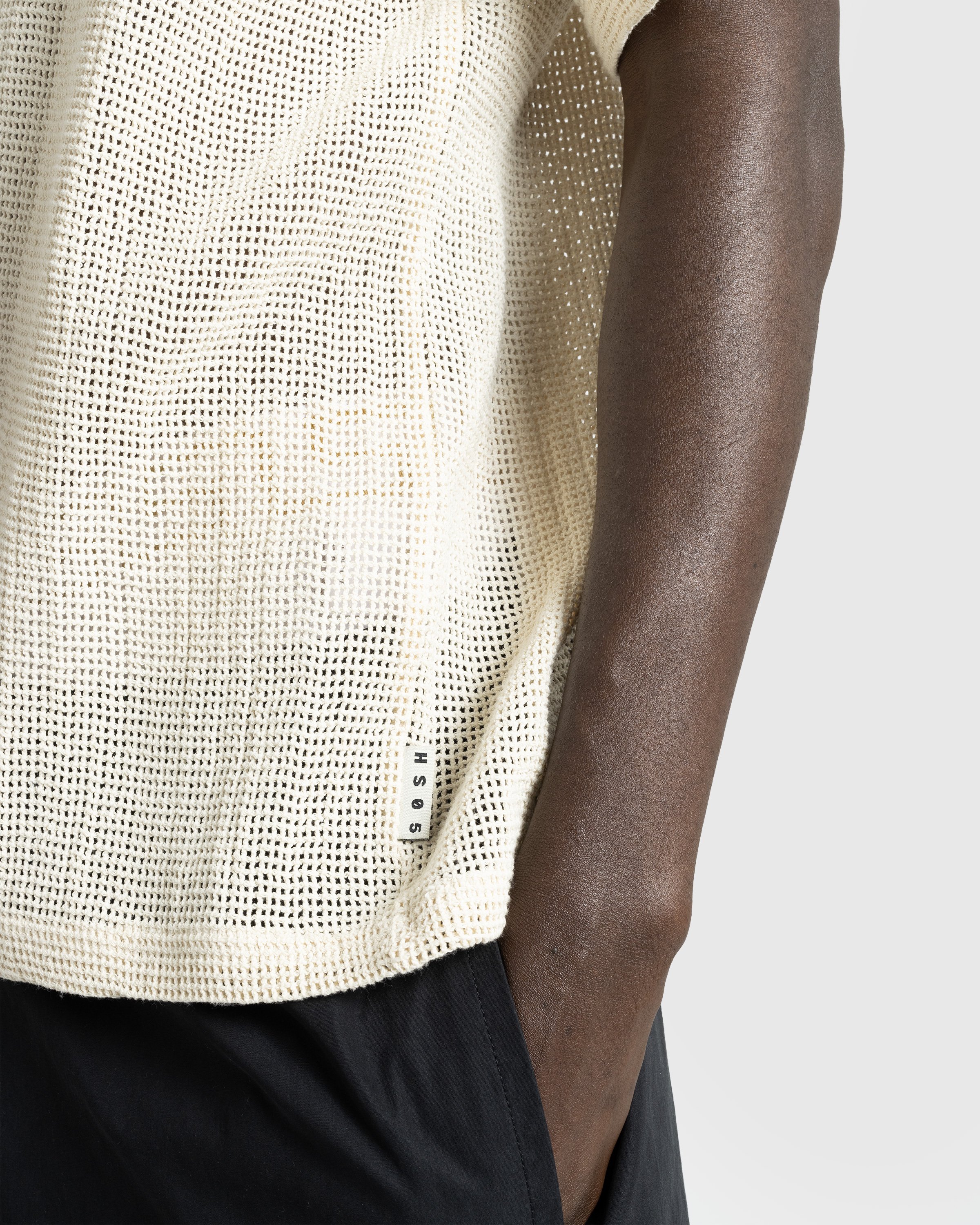 Highsnobiety HS05 - Pigment Dyed Cotton Mesh Knit Natural - Clothing -  - Image 6