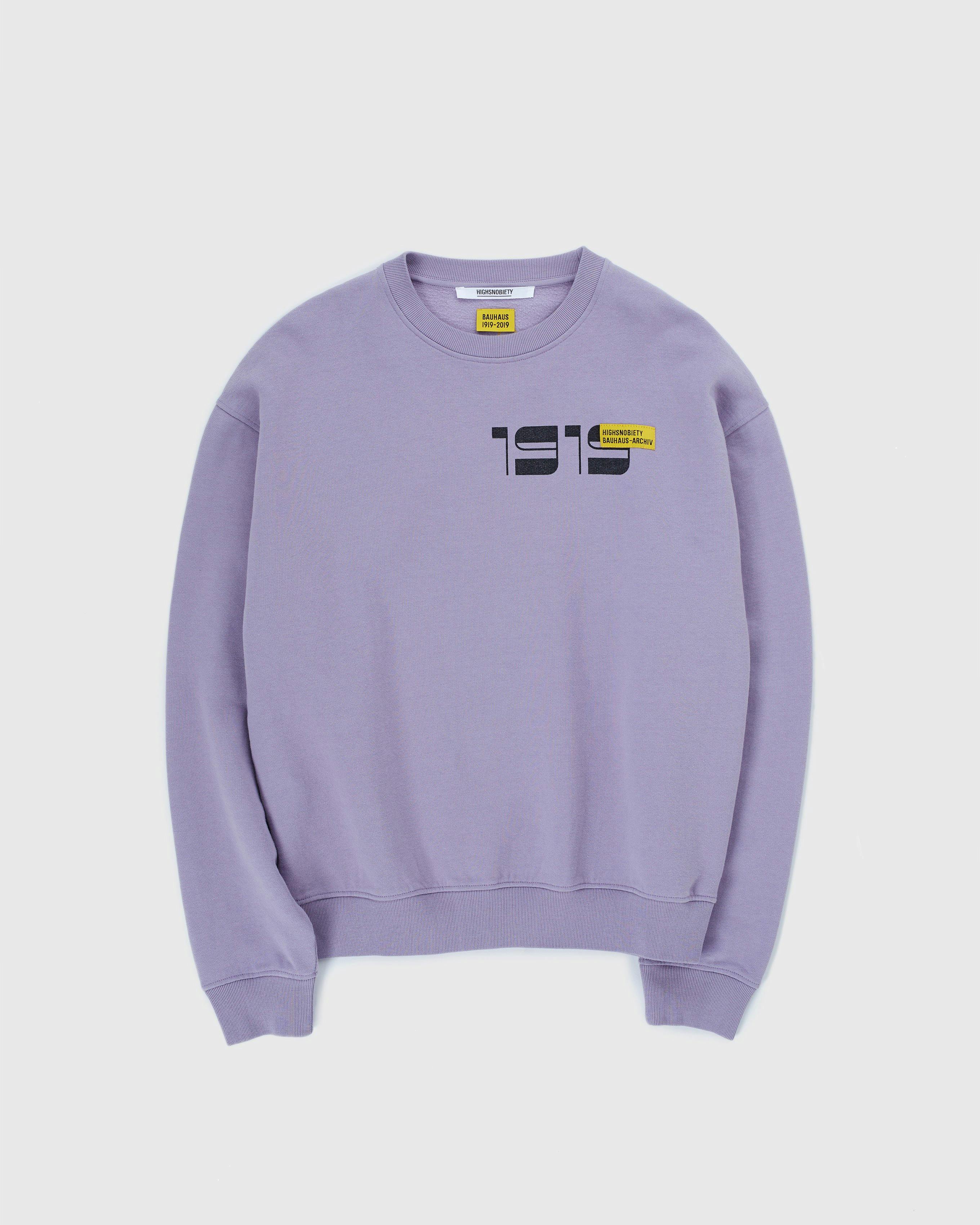 Bauhaus Archiv x Highsnobiety - 1919 Sweater Lavender - Clothing - Purple - Image 1