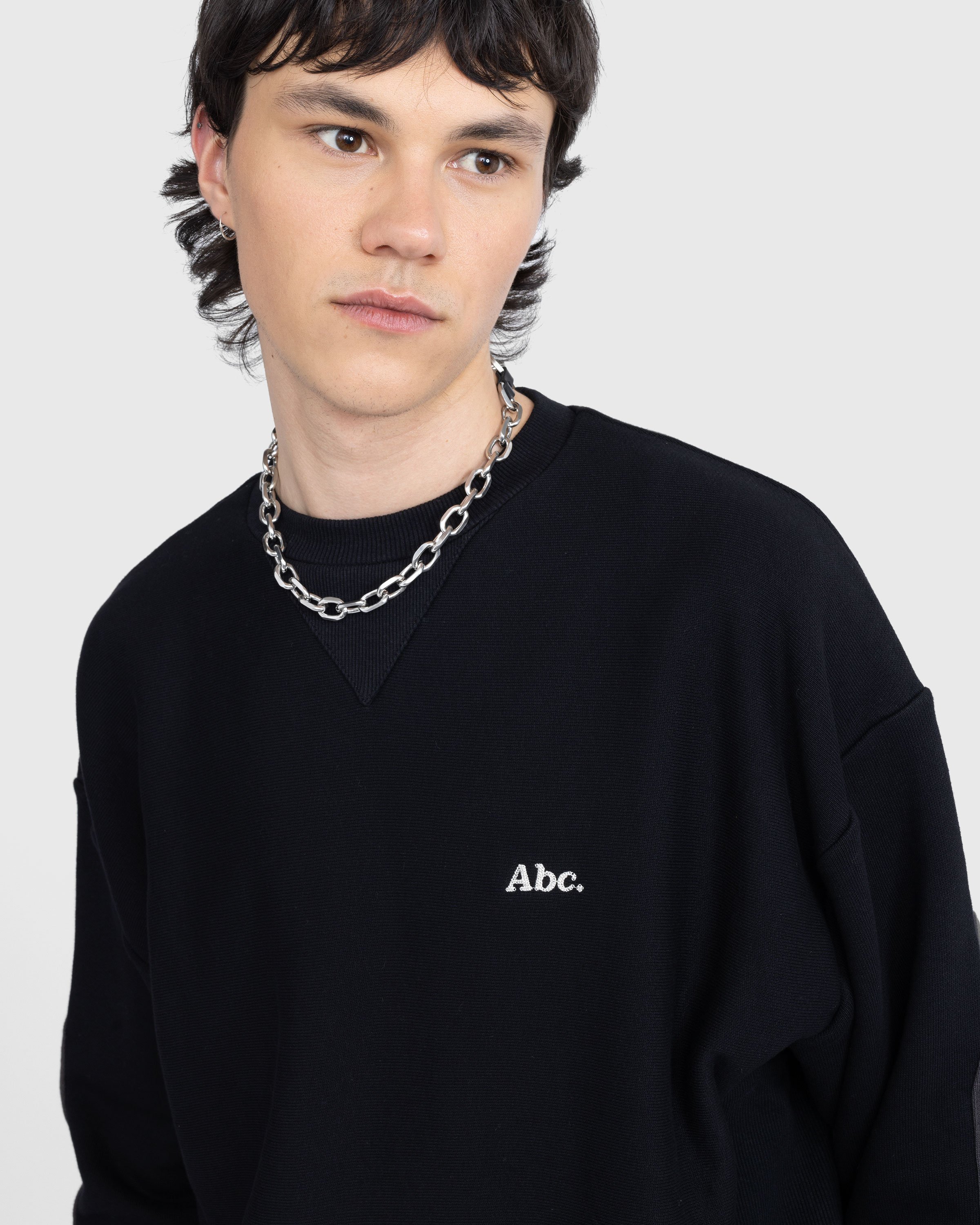 Abc. - Tri-Tone Crewneck Sweatshirt - Clothing - Black - Image 4