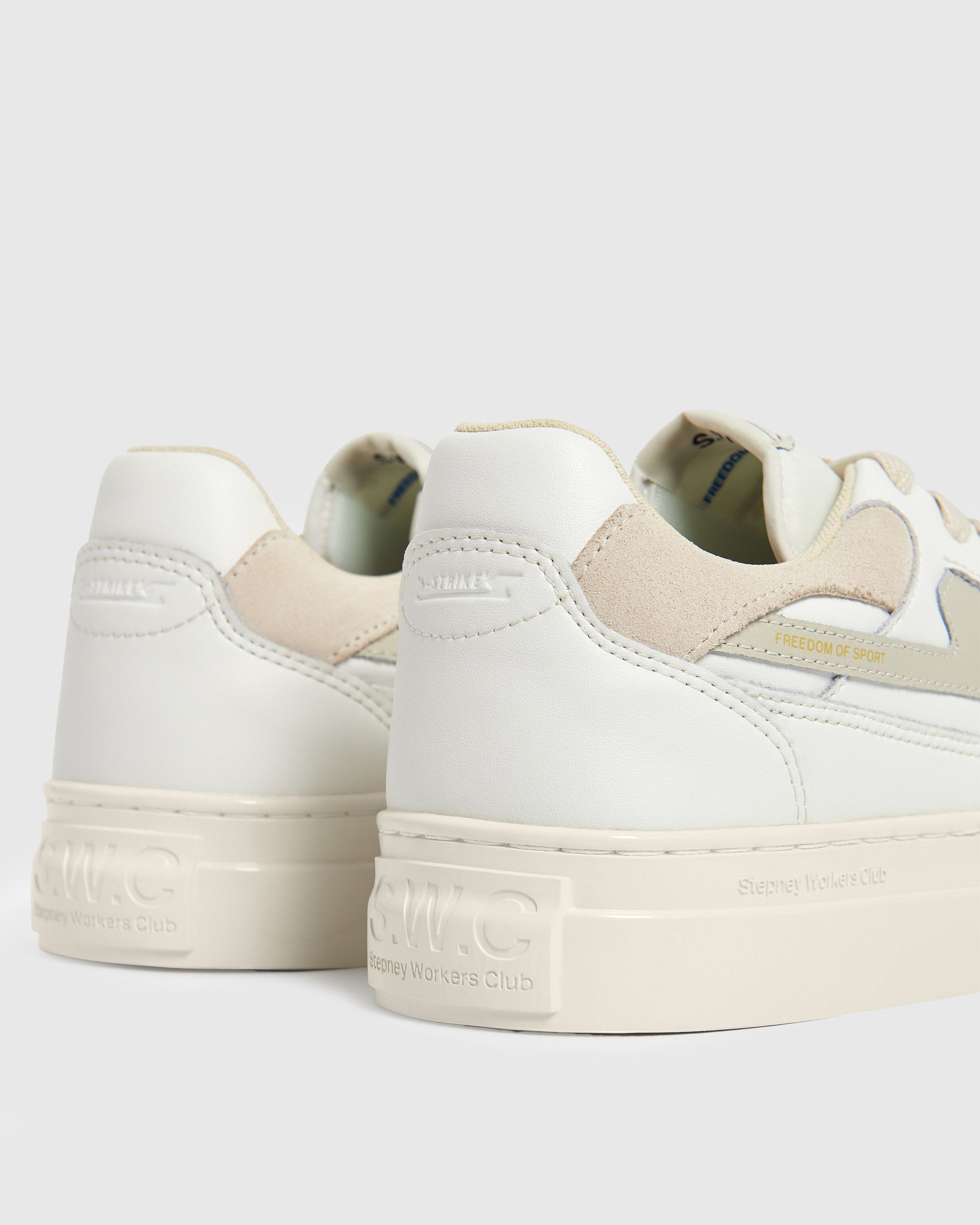 Stepney Workers Club - Pearl S-Strike Leather White - Footwear - White - Image 3