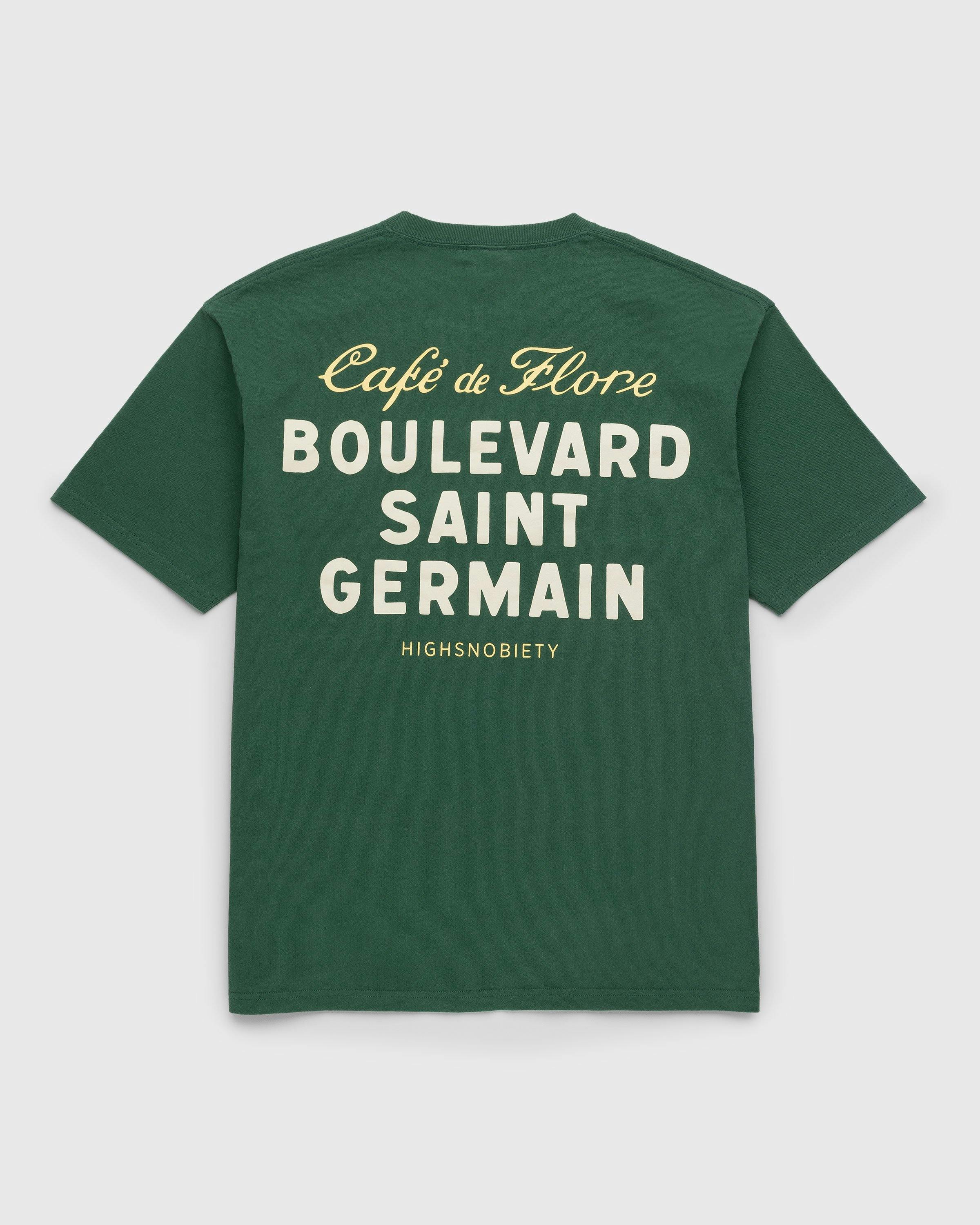 Café de Flore x Highsnobiety - Short Sleeve T-Shirt Green - Clothing - Green - Image 1