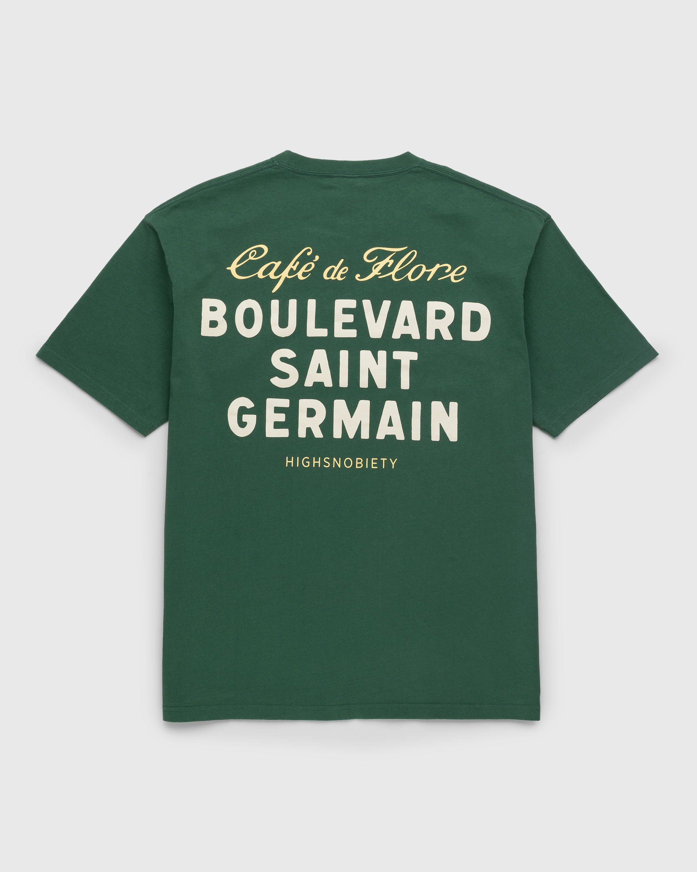 Café de Flore x Highsnobiety - Short Sleeve T-Shirt Green - Clothing - Green - Image 1