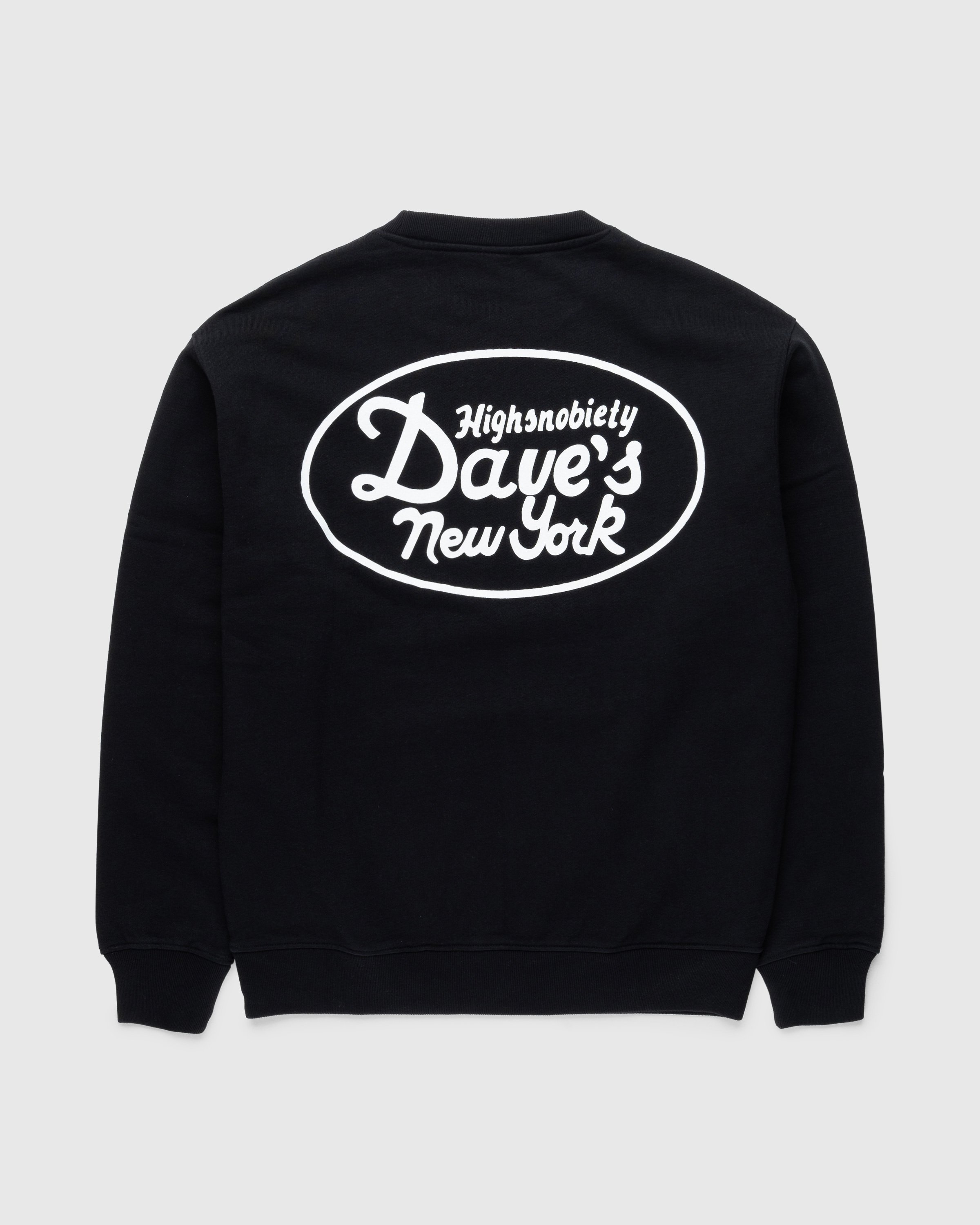 Dave's New York x Highsnobiety - Black Crewneck - Clothing - Black - Image 1