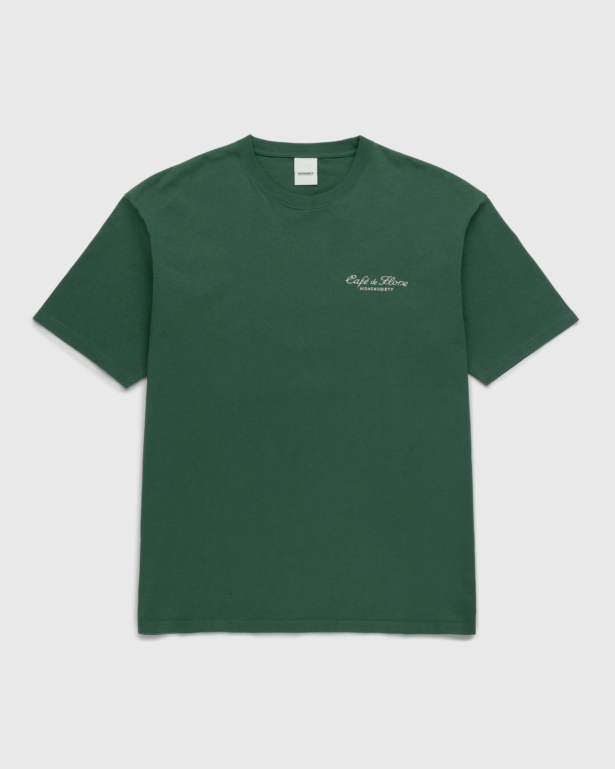 Café de Flore x Highsnobiety - Short Sleeve T-Shirt Green - Clothing - Green - Image 2