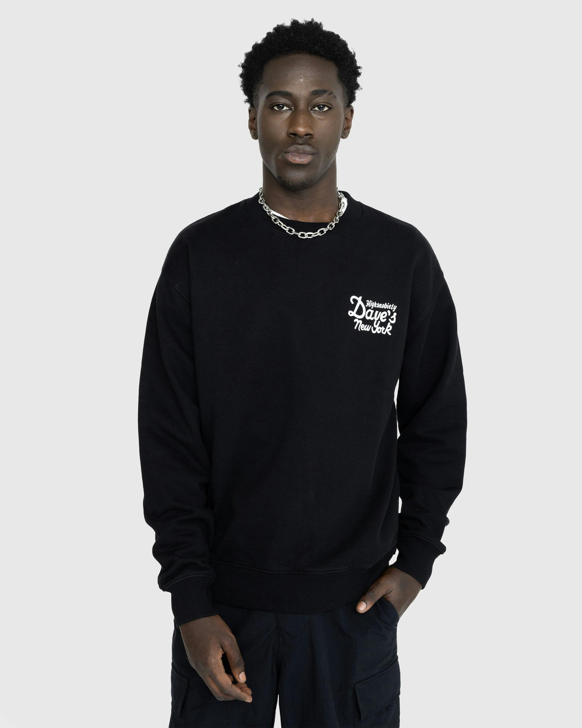 Dave's New York x Highsnobiety - Black Crewneck - Clothing - Black - Image 3