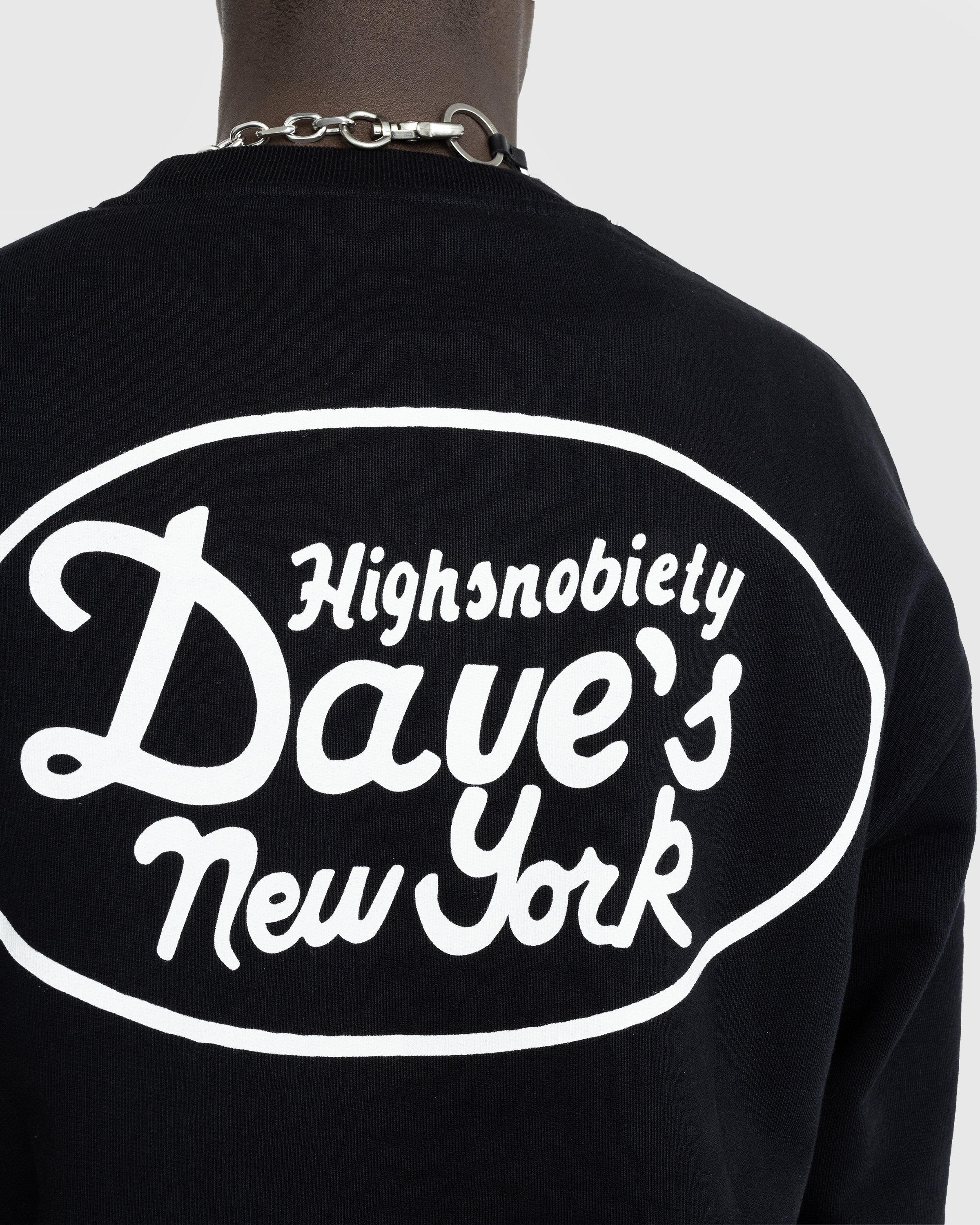 Dave's New York x Highsnobiety - Black Crewneck - Clothing - Black - Image 5