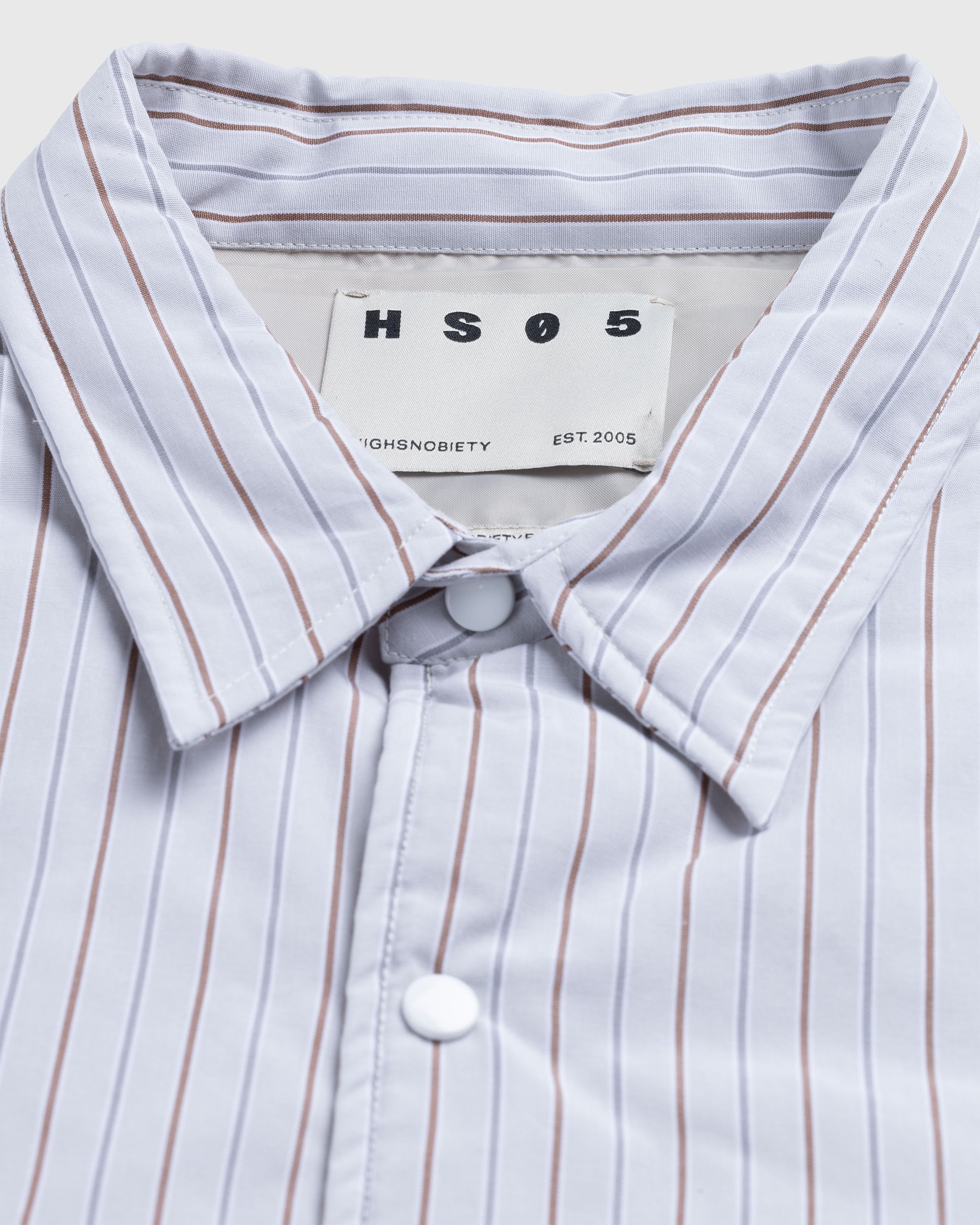 Highsnobiety HS05 - Insulated Shirt Jacket Stripes - Clothing - Beige - Image 6