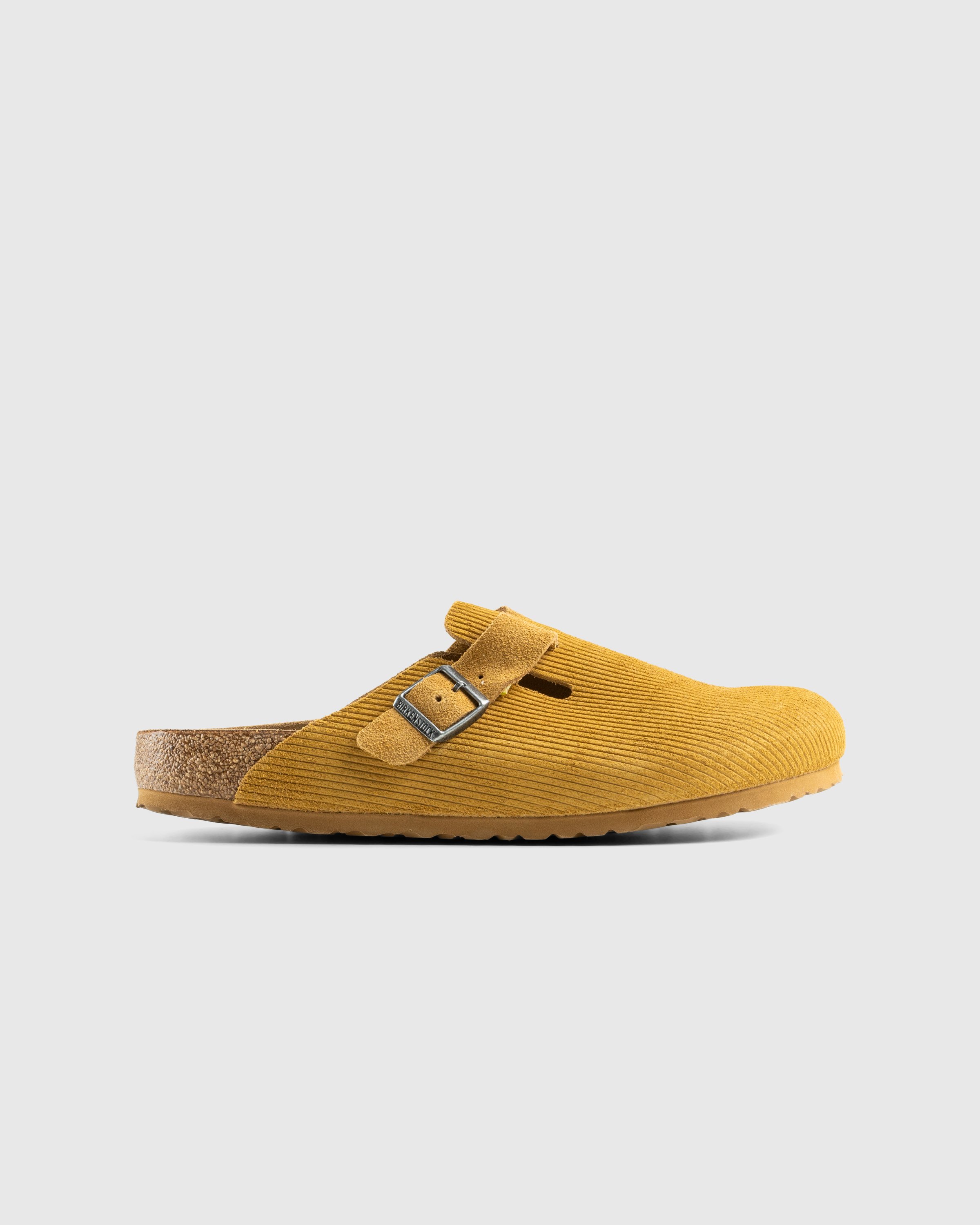 Birkenstock - Boston Suede Leather Corduroy Cork Brown - Footwear - Brown - Image 1